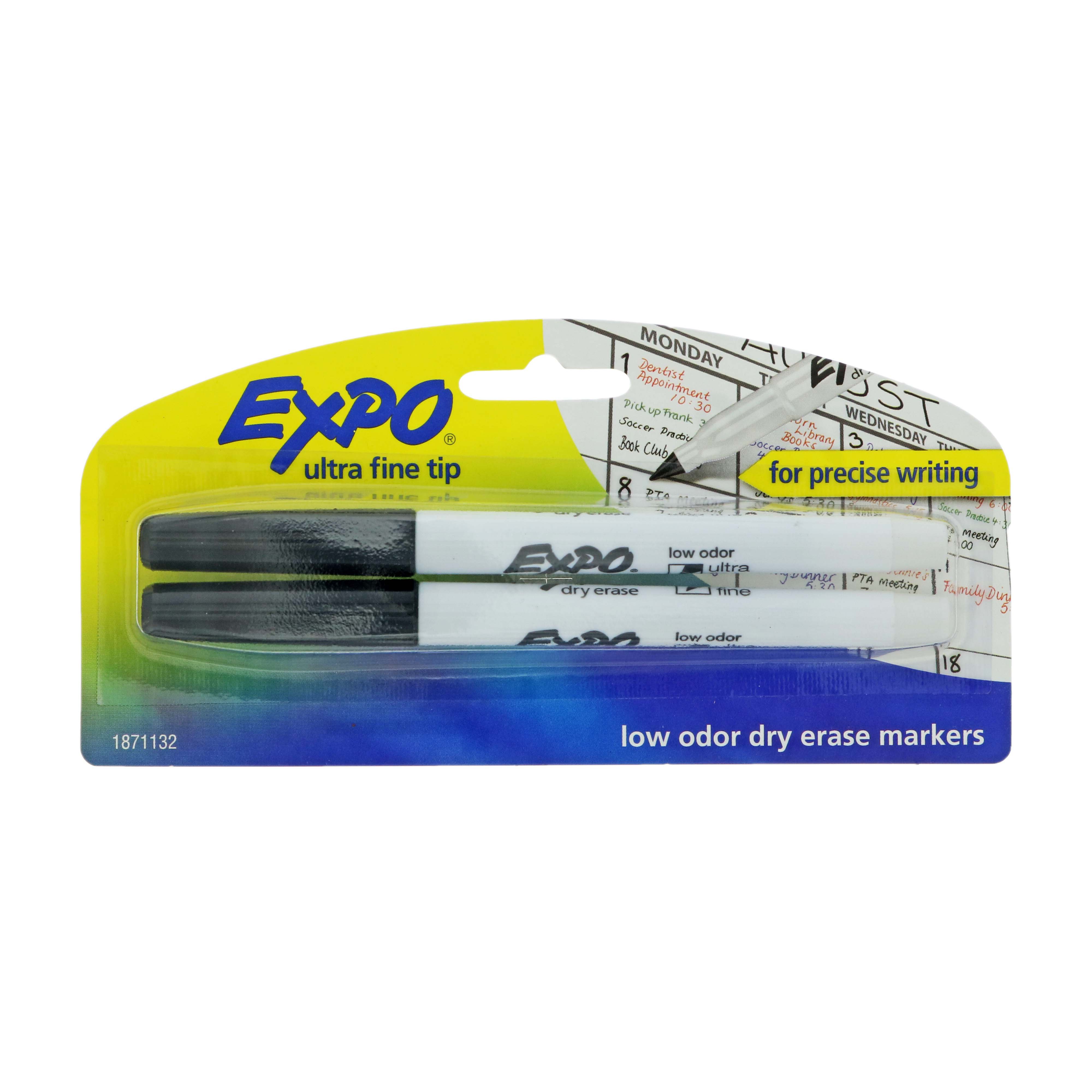 Expo Low Odor Black Ultra Fine Dry Erase Markers Shop Highlighters