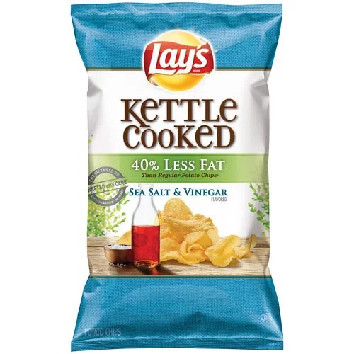 Lay's Kettle Cooked Sea Salt Vinegar Potato Chips