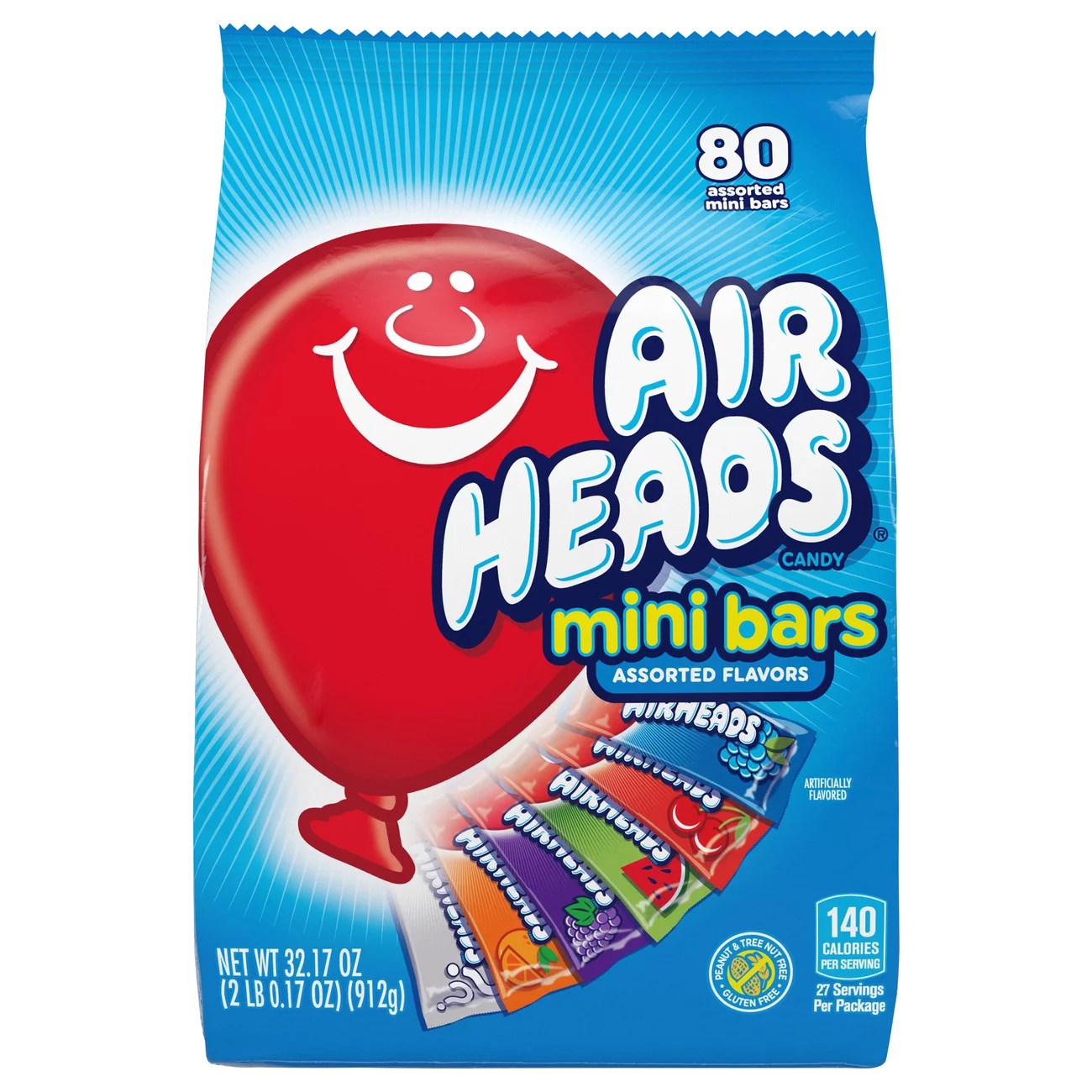 Airheads Assorted Flavor Mini Bars, 80 ct. Shop Snacks & Candy at HEB