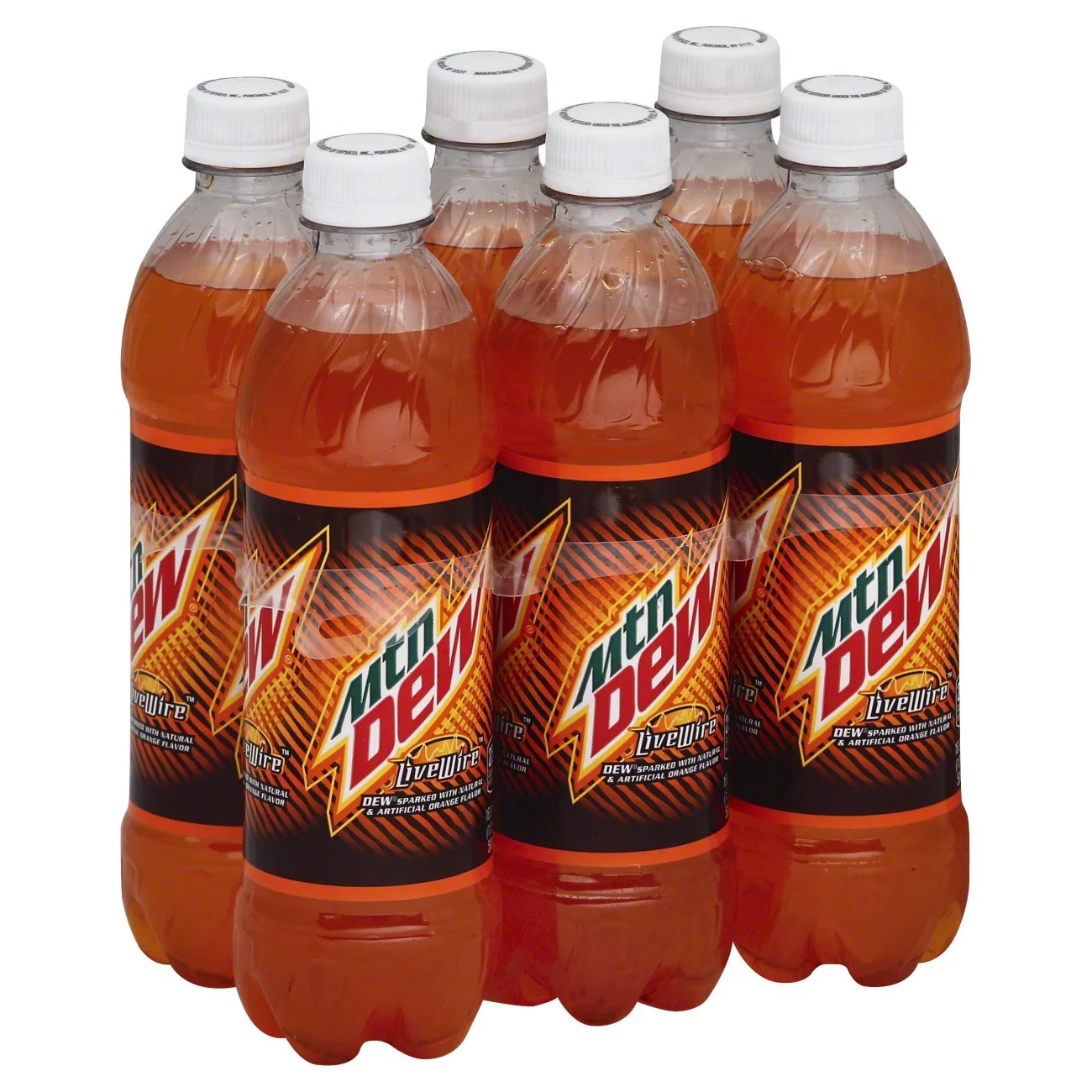 Mountain Dew Live Wire Orange Soda 6 PK Bottles Shop Soda at HEB