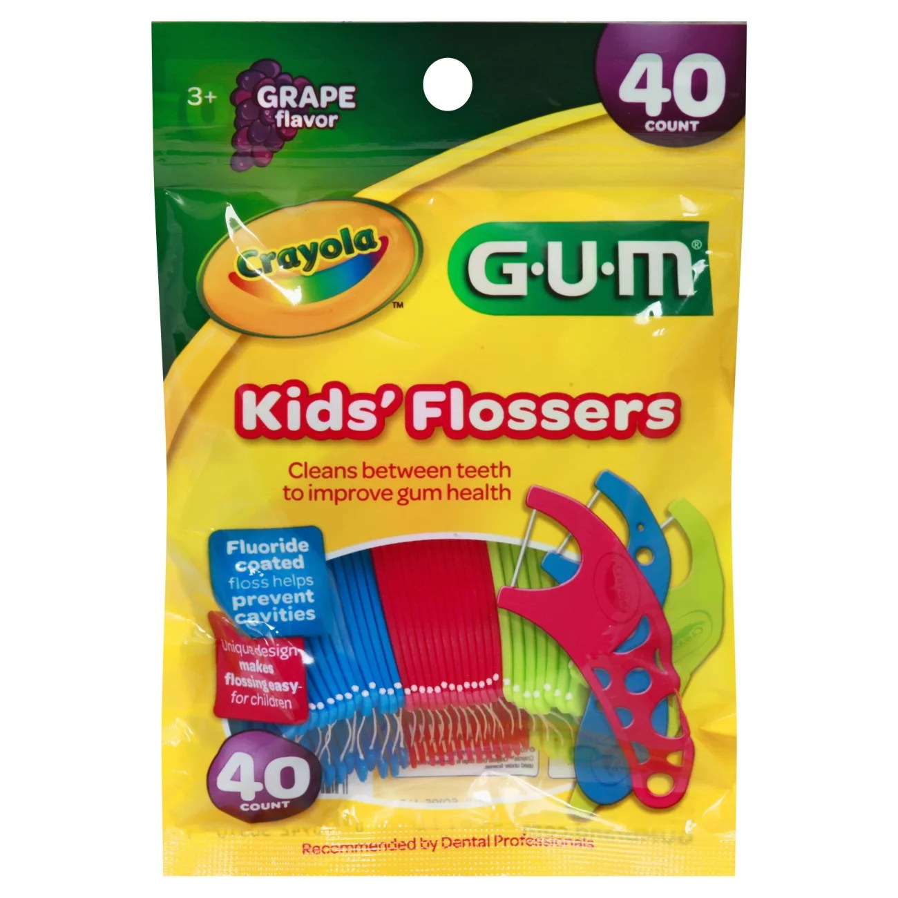 GUM Crayola Kids Flossers, Assorted Colors Included Shop Oral Hygiene