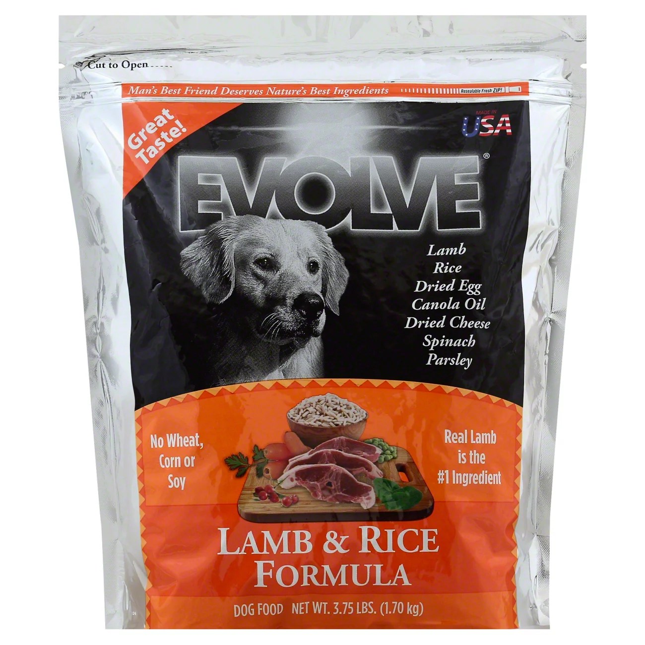 Evolve Adult Lamb and Rice Maintenance Formula Shop Dogs at HEB