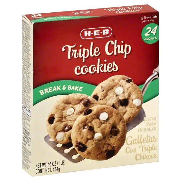 HEB Triple Chocolate Chip Chunky Cookie Dough Shop Biscuit & Cookie Dough at HEB