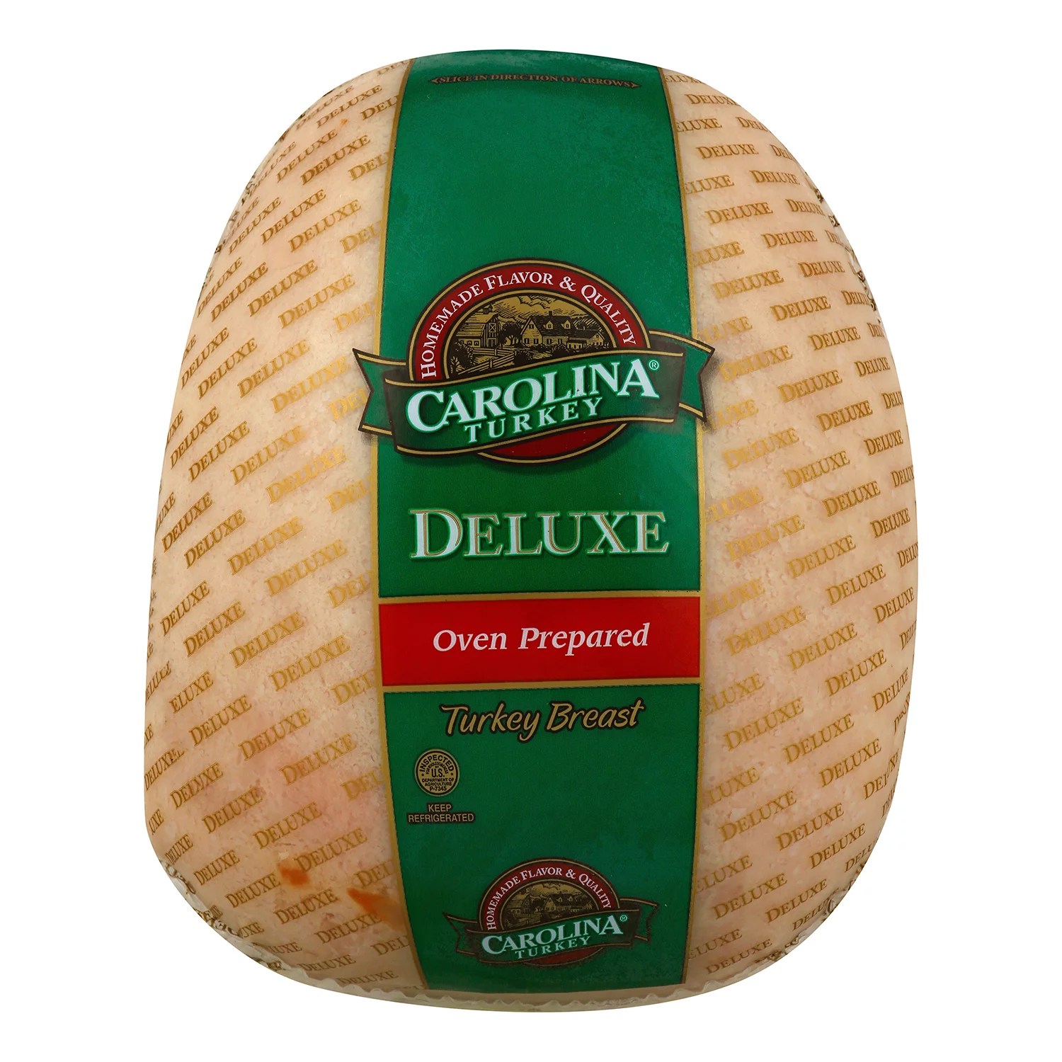 Carolina Turkey Deluxe Oven Roasted Turkey Breast, Sliced Shop Meat