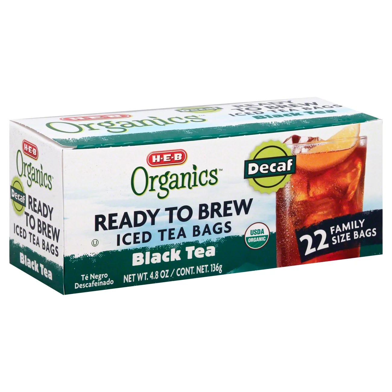 HEB Organics Ready to Brew Decaf Black Tea Shop Tea at HEB