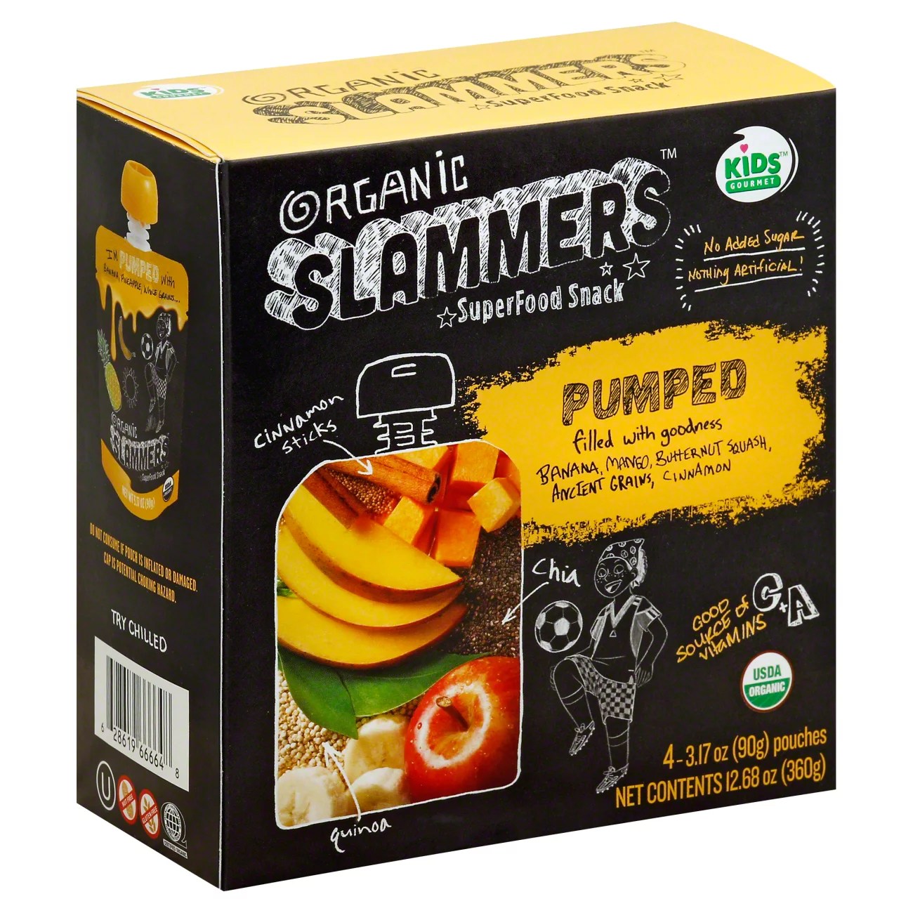 Kids Gourmet Organic Slammers Superfood Snack Pumped Shop Fruit at HEB