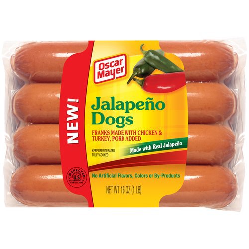 Oscar Mayer Jalapeno Hot Dogs Shop Hot Dogs at HEB
