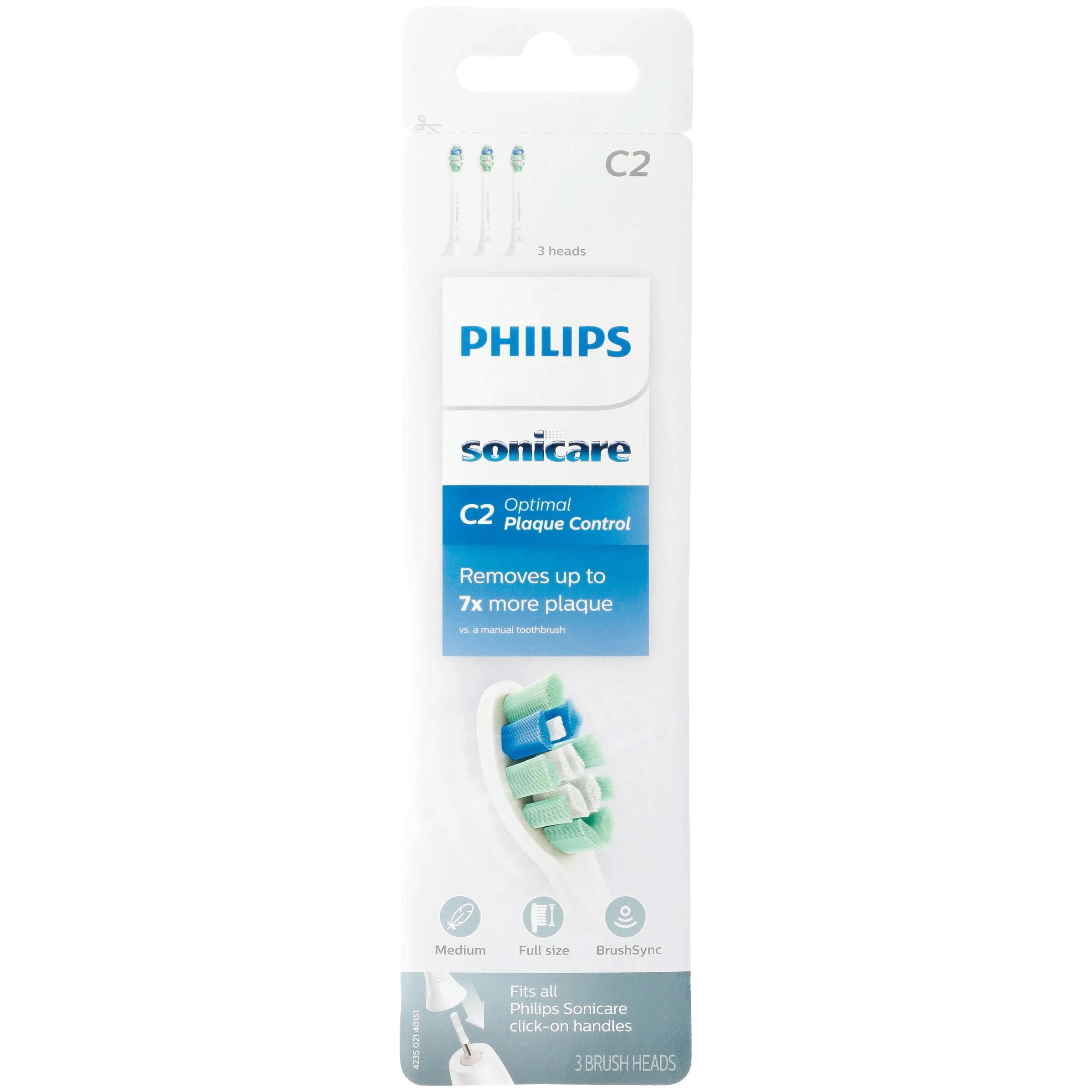 Philips Sonicare ProResults Plaque Control Replacement Toothbrush Head