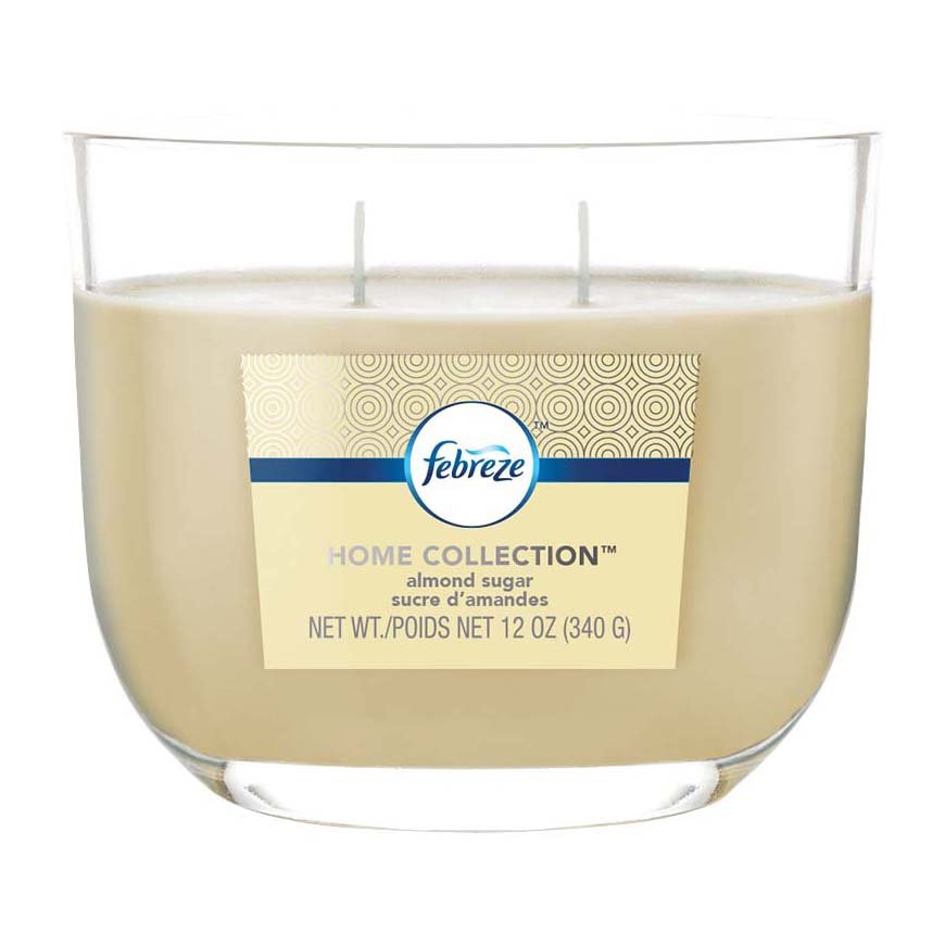 Febreze Home Collection Almond Sugar Dual Wick Candle Shop Air Fresheners & Candles at HEB