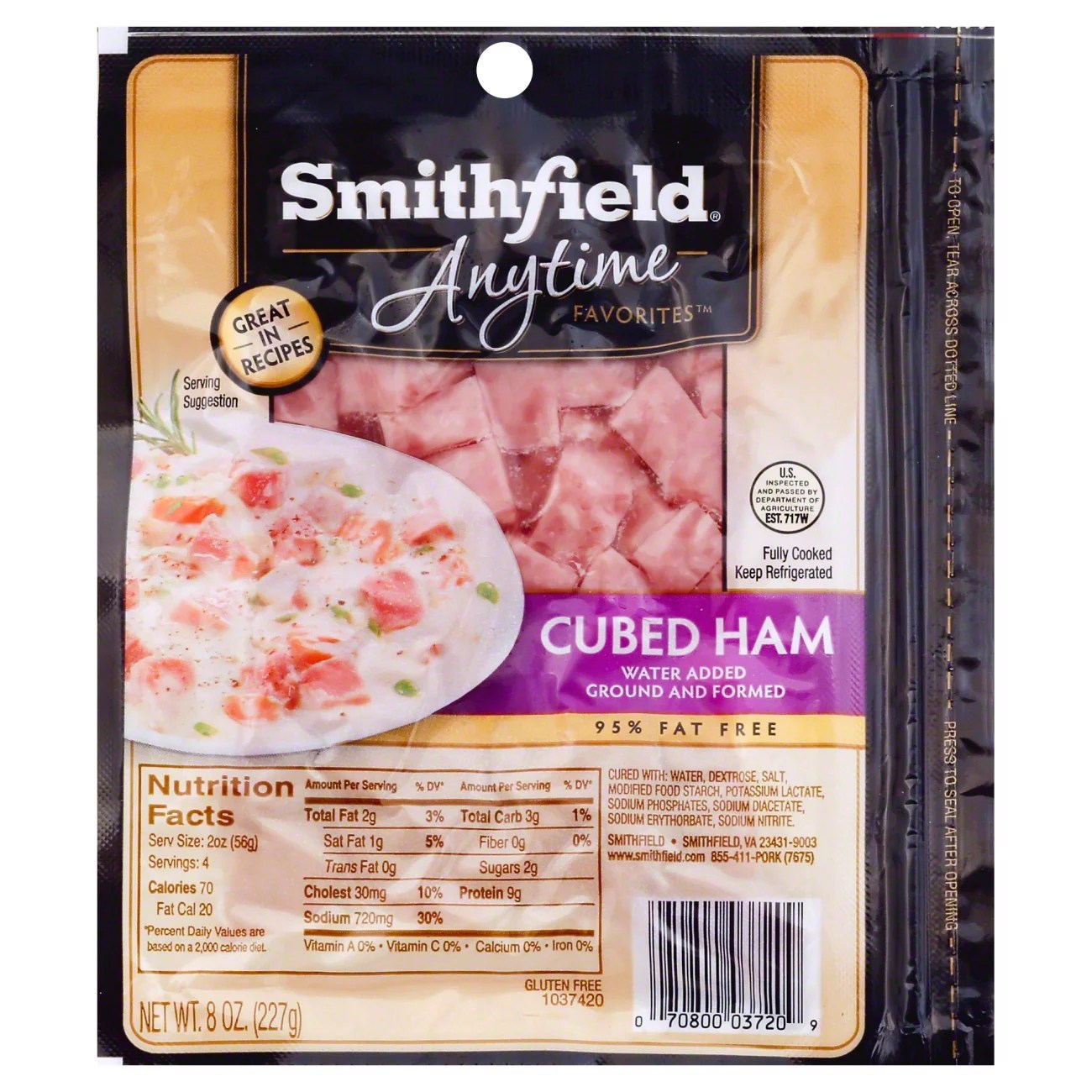 Smithfield Anytime Favorites Cubed Ham Shop Meat at HEB