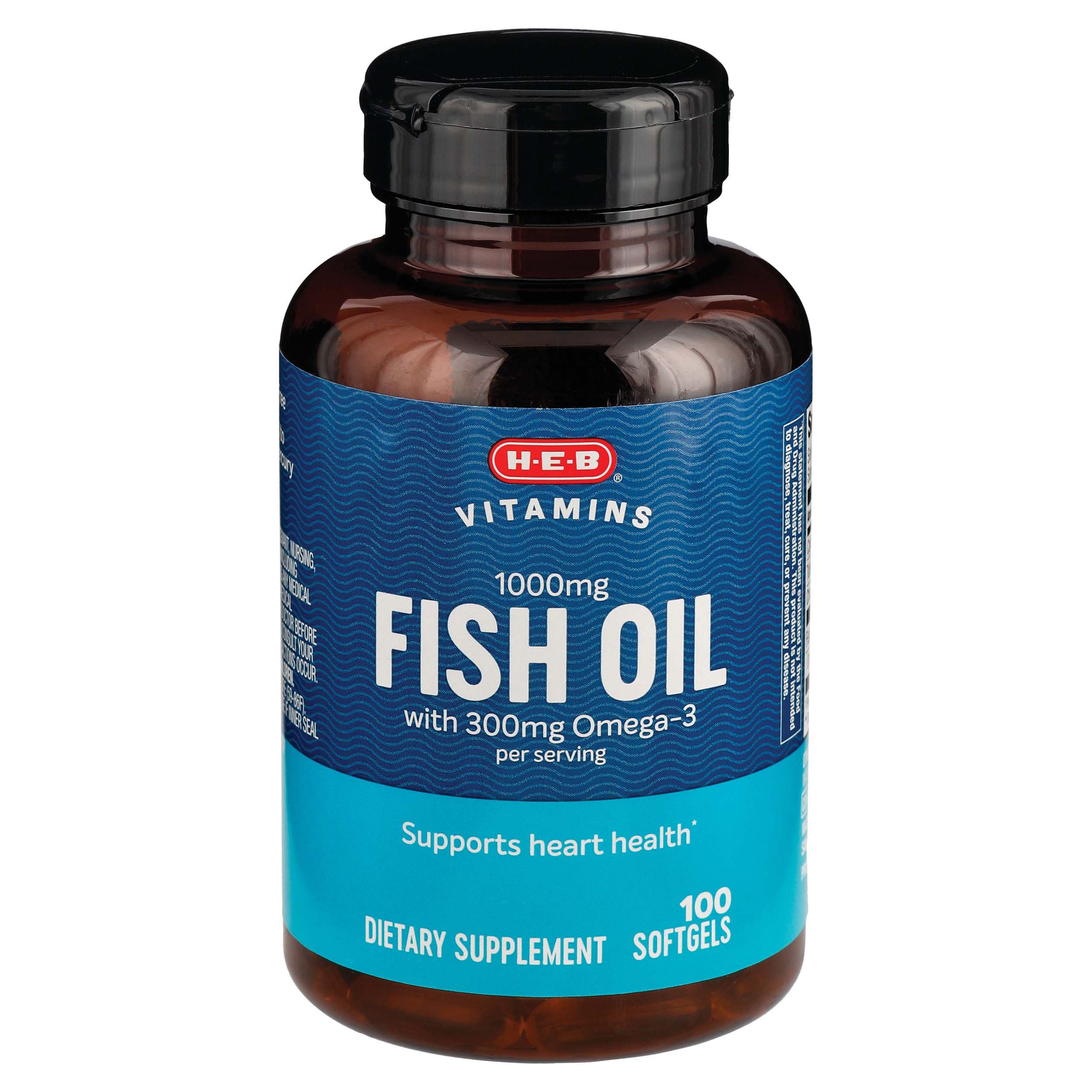 HEB Omega 3 Fish Oil 1000 mg Shop Diet & Fitness at HEB
