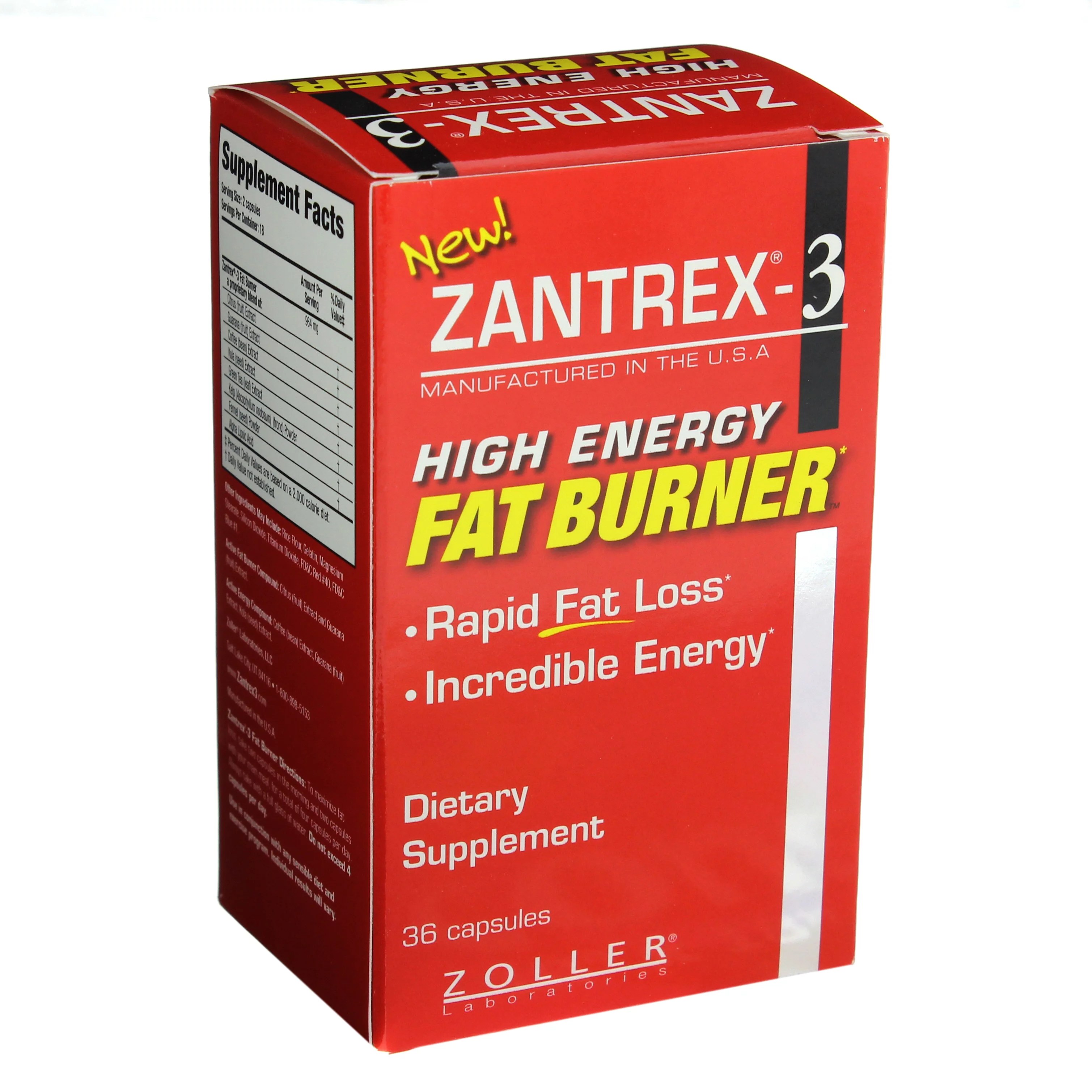 Zantrex 3 High Energy Fat Burner Shop Diet & Fitness at HEB