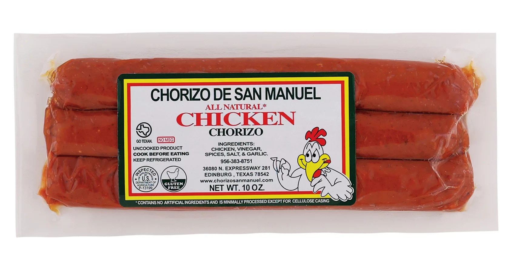 Chorizo De San Manuel Chicken Chorizo Shop Sausage at HEB