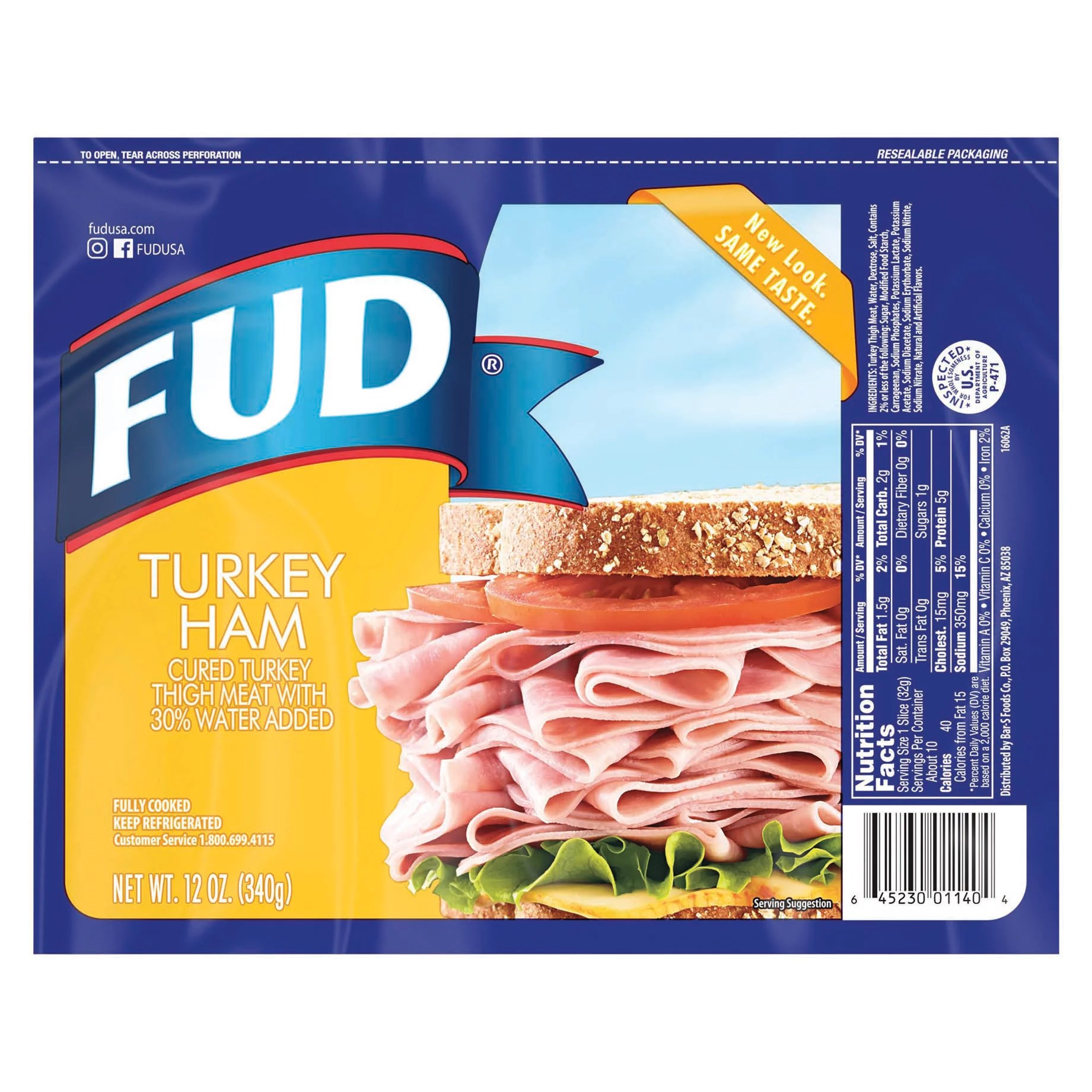 Fud Turkey Ham Shop Meat at HEB