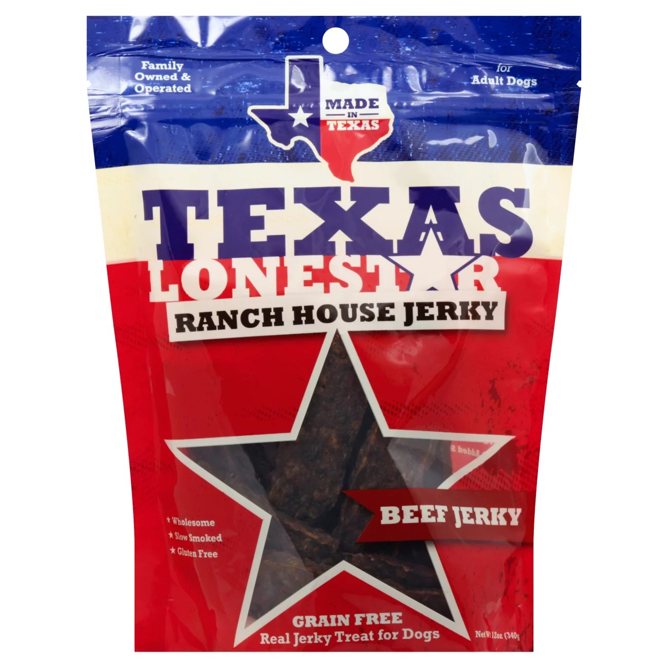 Texas Lone Star Ranch House Beef Jerky Dog Treats Shop Dogs at HEB