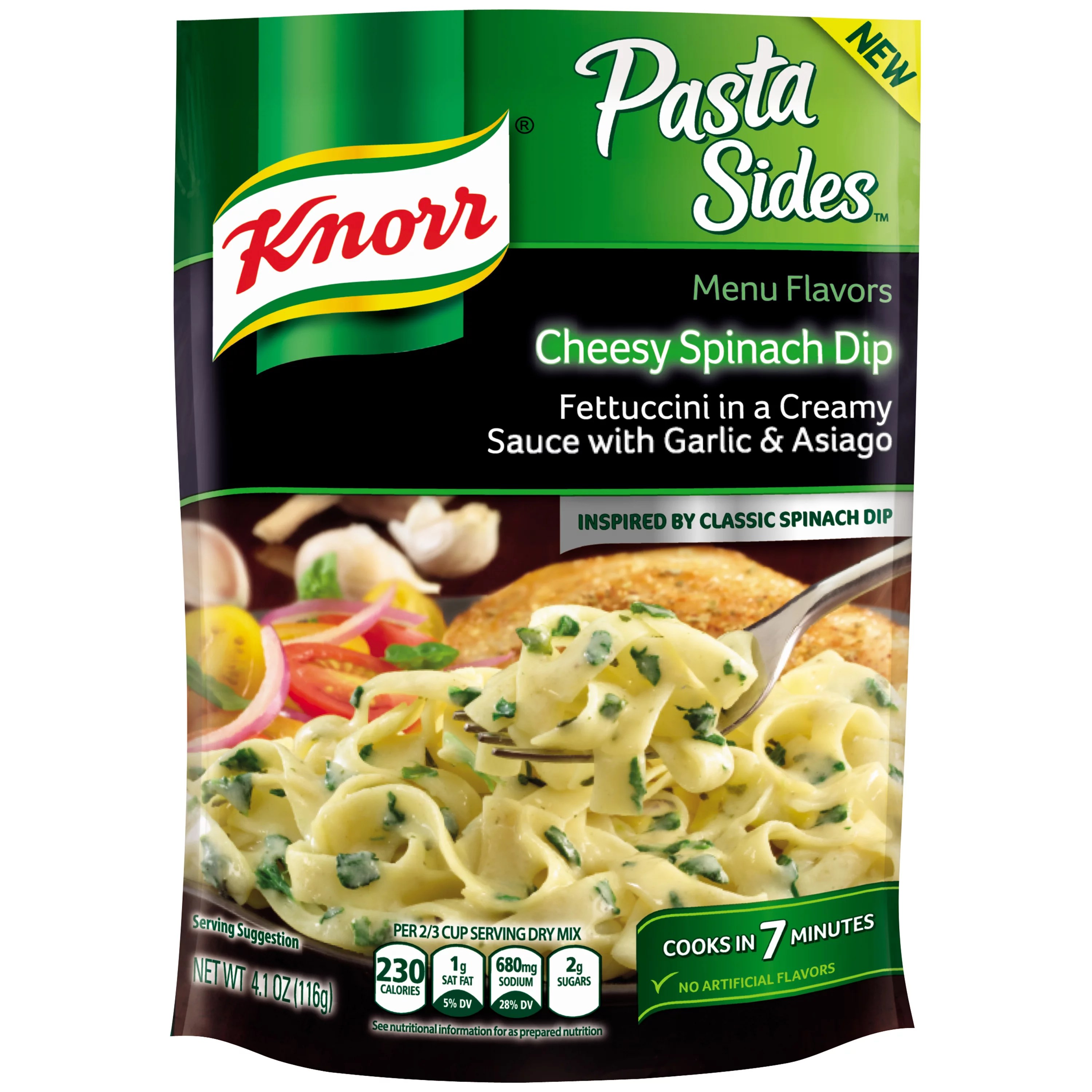 Knorr Pasta Sides Pasta Side Dish Cheesy Spinach Dip Shop Pantry