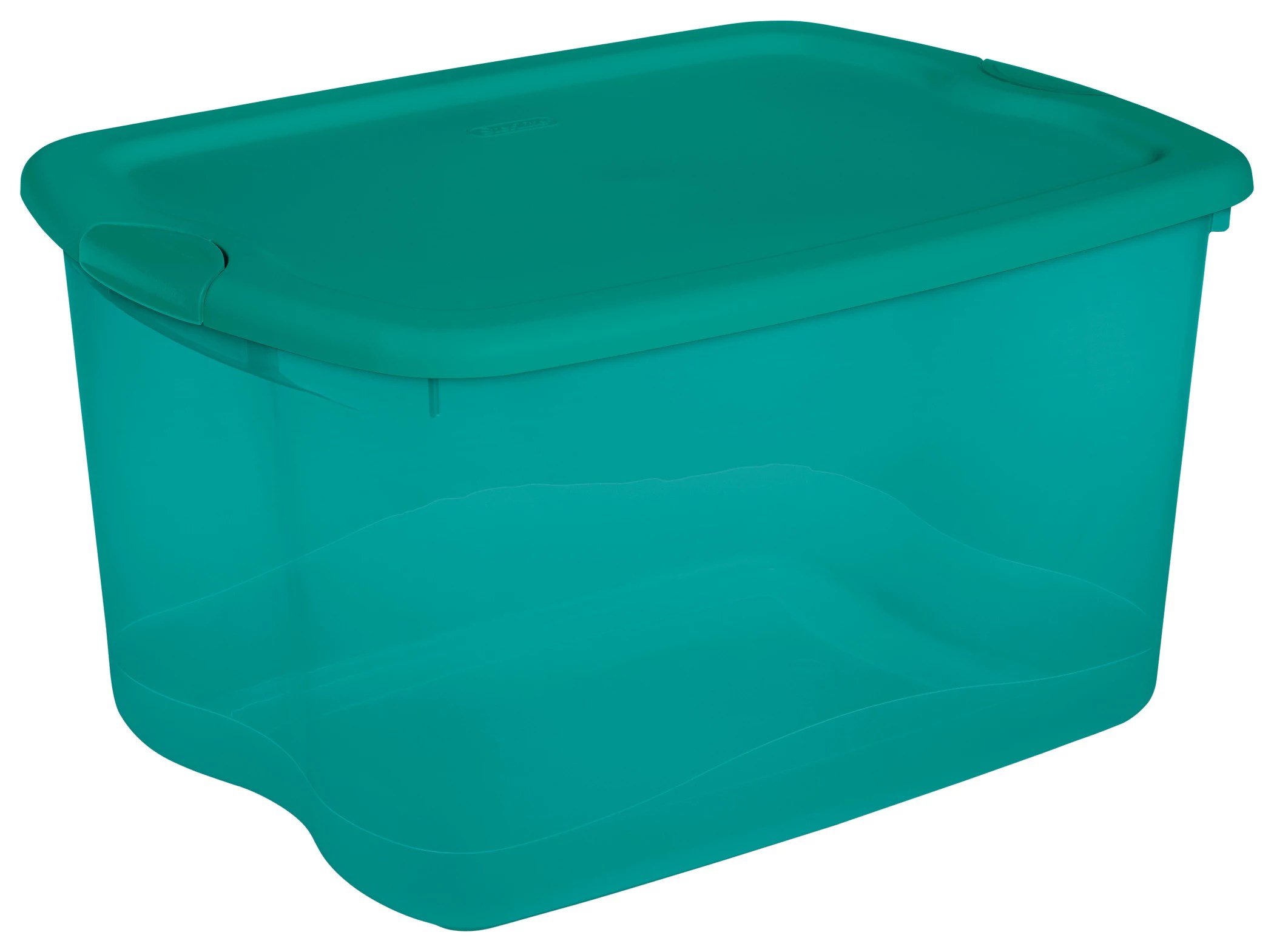 Sterilite 66 Quart Latch Box Teal Base Turquoise Green Lid Shop