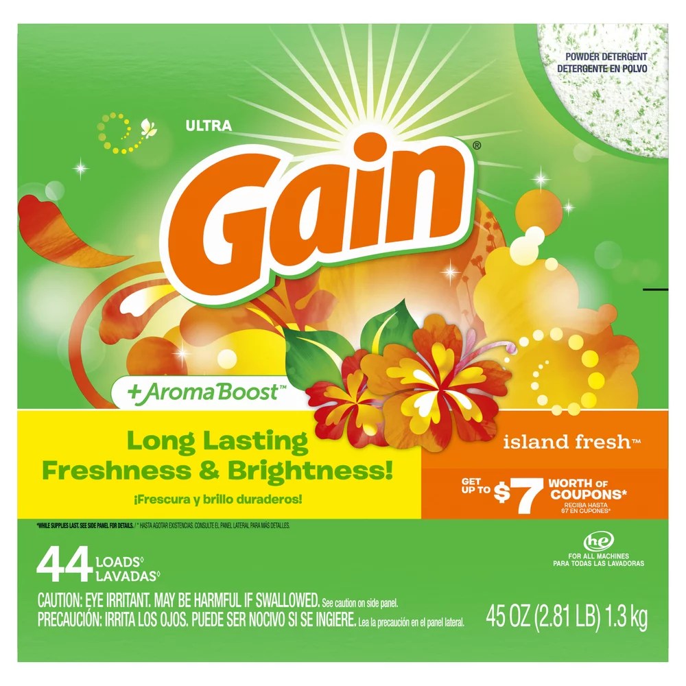 Gain Island Fresh HE Powder Laundry Detergent 40 Loads Shop Detergent at HEB