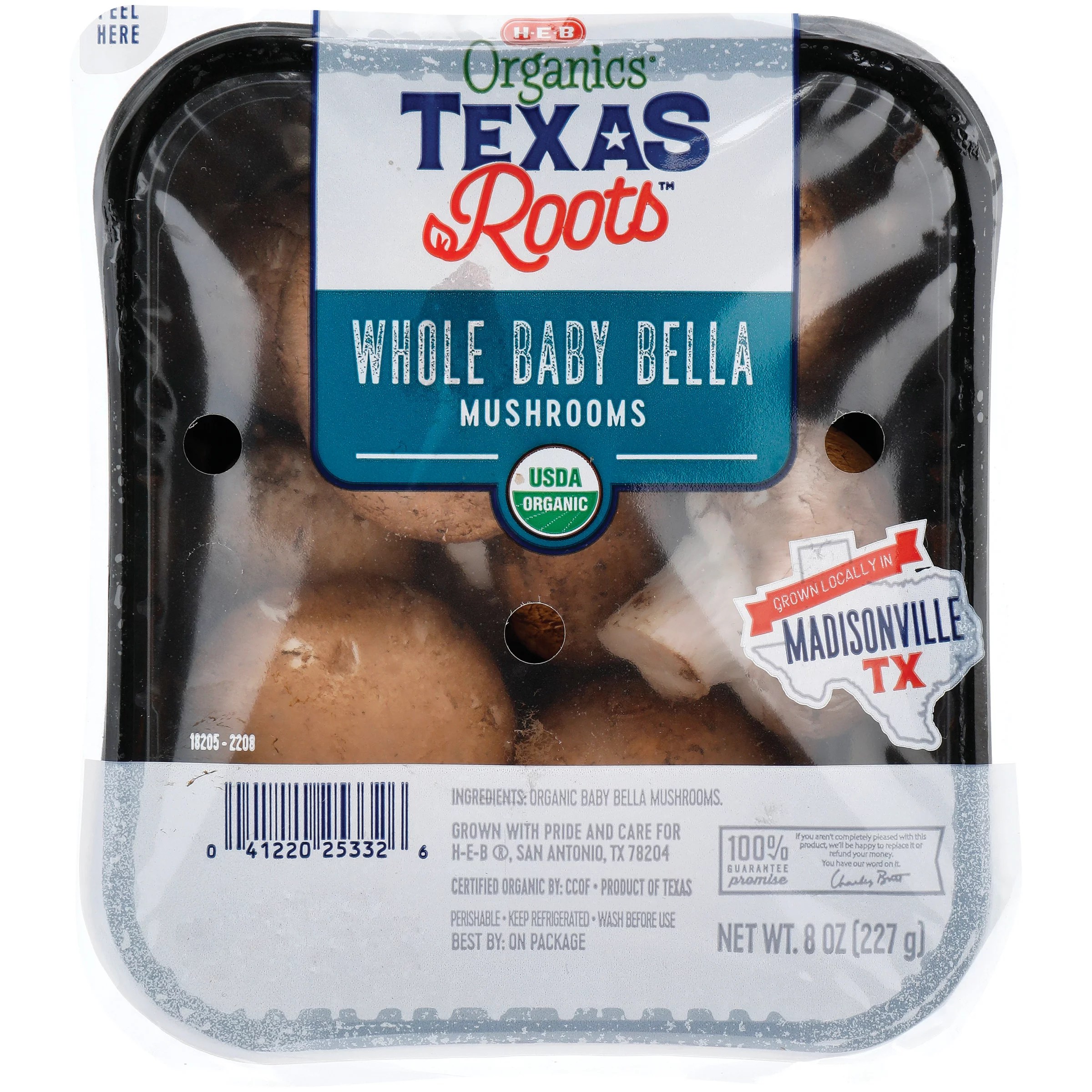 HEB Texas Roots Organic Whole Baby Bella Mushrooms Shop Mushrooms