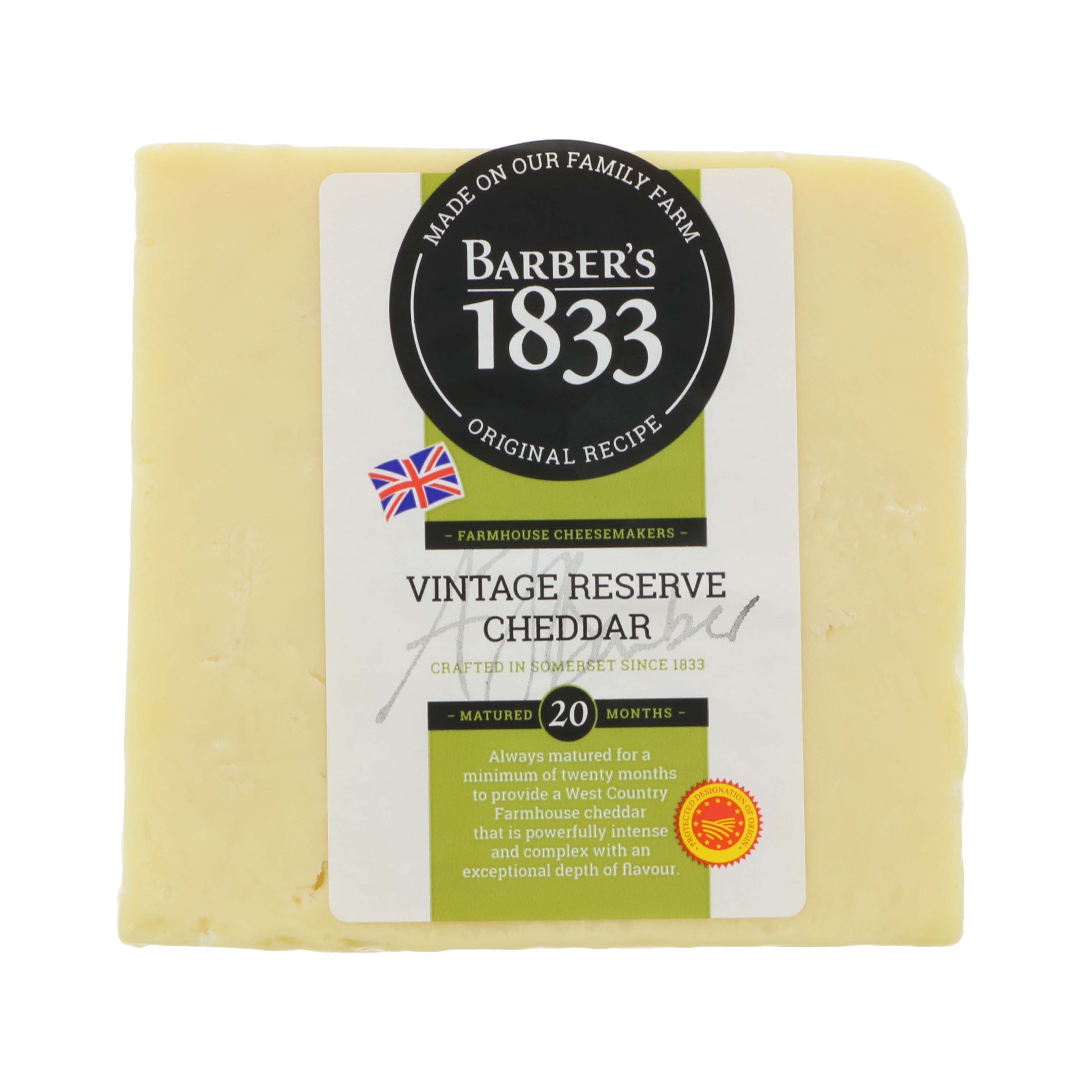 Somerdale Barber's 1833 Vintage Reserve Cheddar Cheese Shop Cheese at