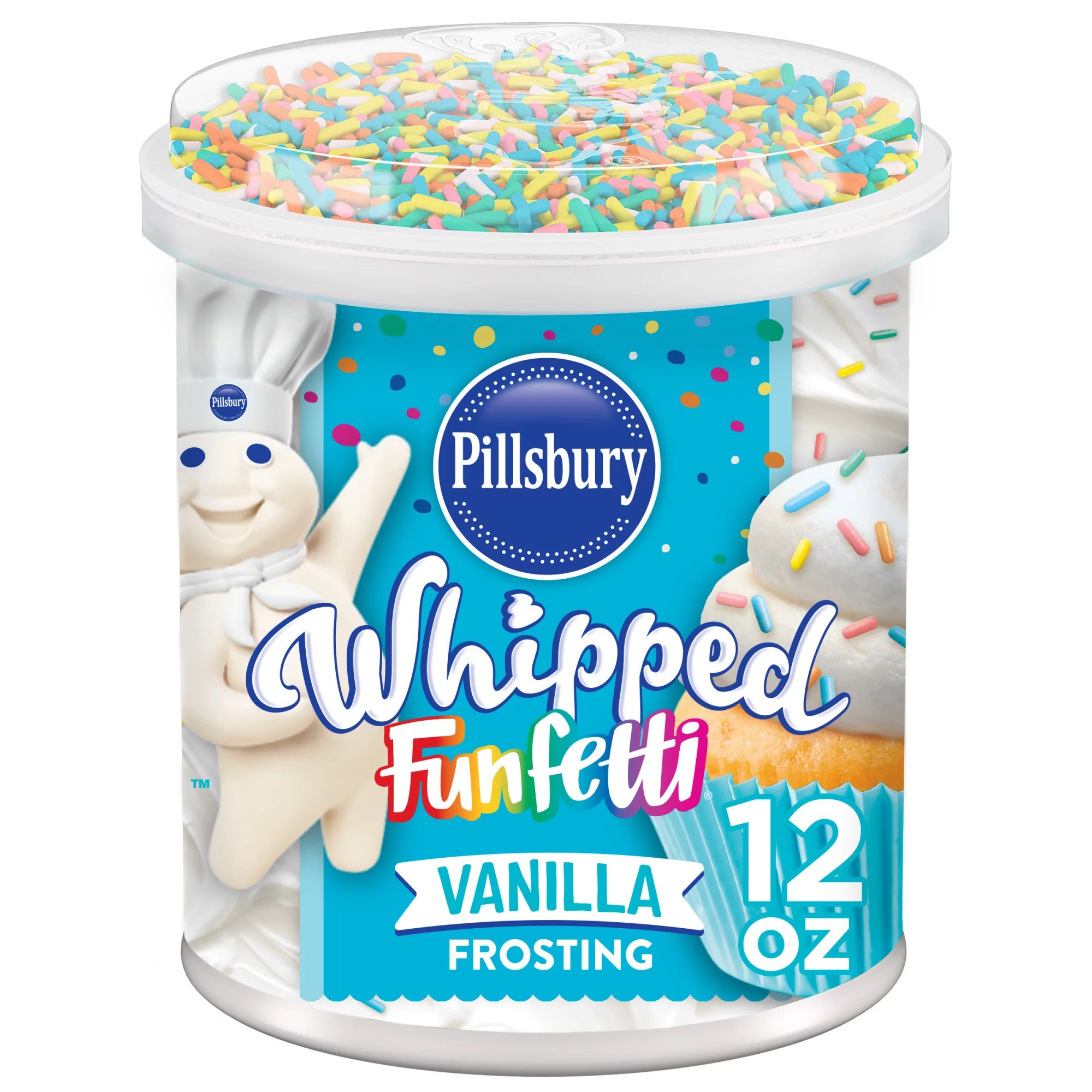 Pillsbury Funfetti Vanilla Marshmallow Fluffy Frosting Shop Icing
