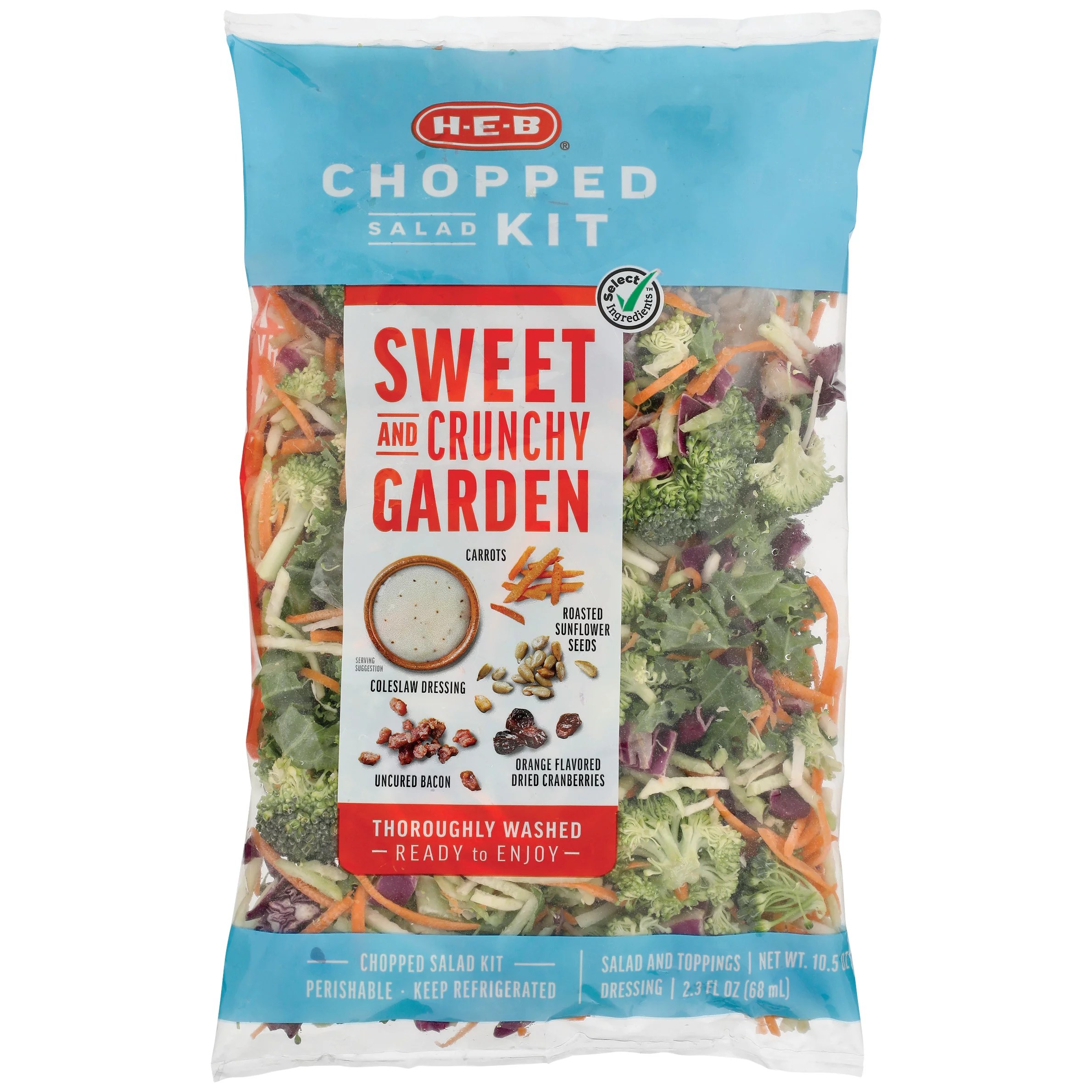 HEB Select Ingredients Sweet and Crunchy Garden Chopped Salad Kit