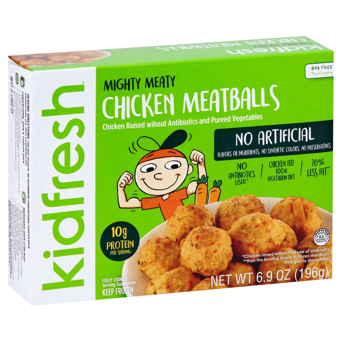 Kidfresh Mighty Meaty Chicken Meatballs Entree Shop Entrees & Sides