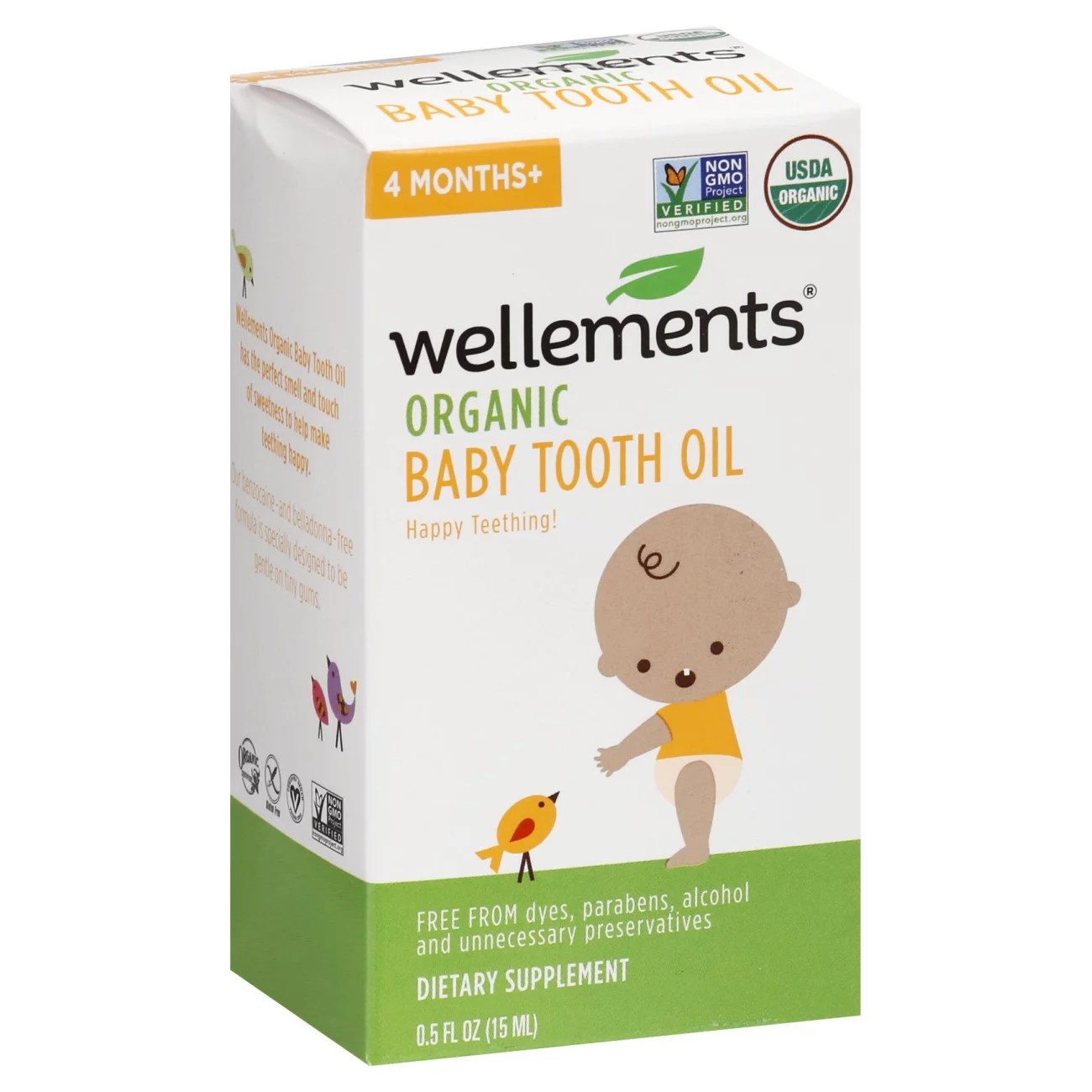 Wellements Organic Baby Tooth Oil Shop Teething at HEB
