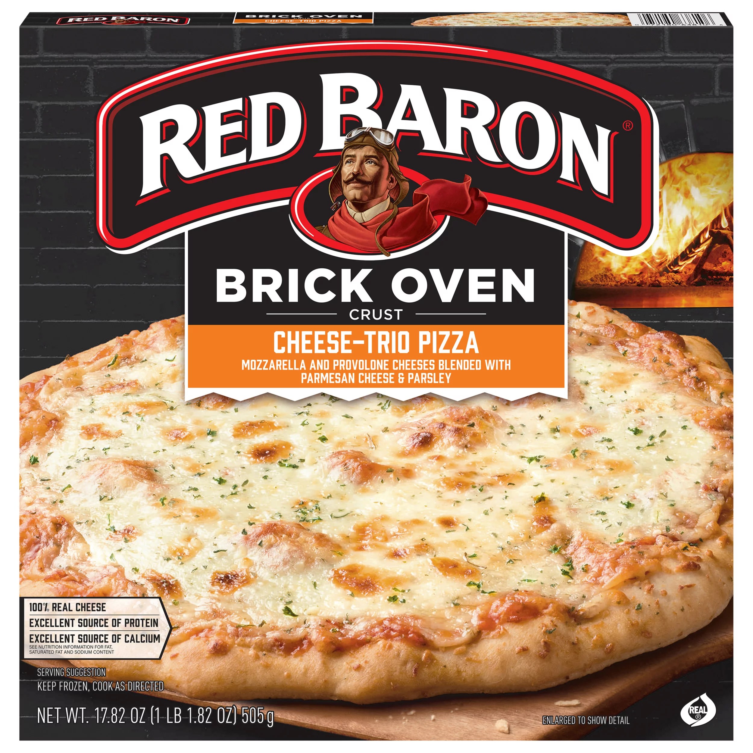 Red Baron Brick Oven Crust Cheese Trio Pizza Shop Pizza at HEB