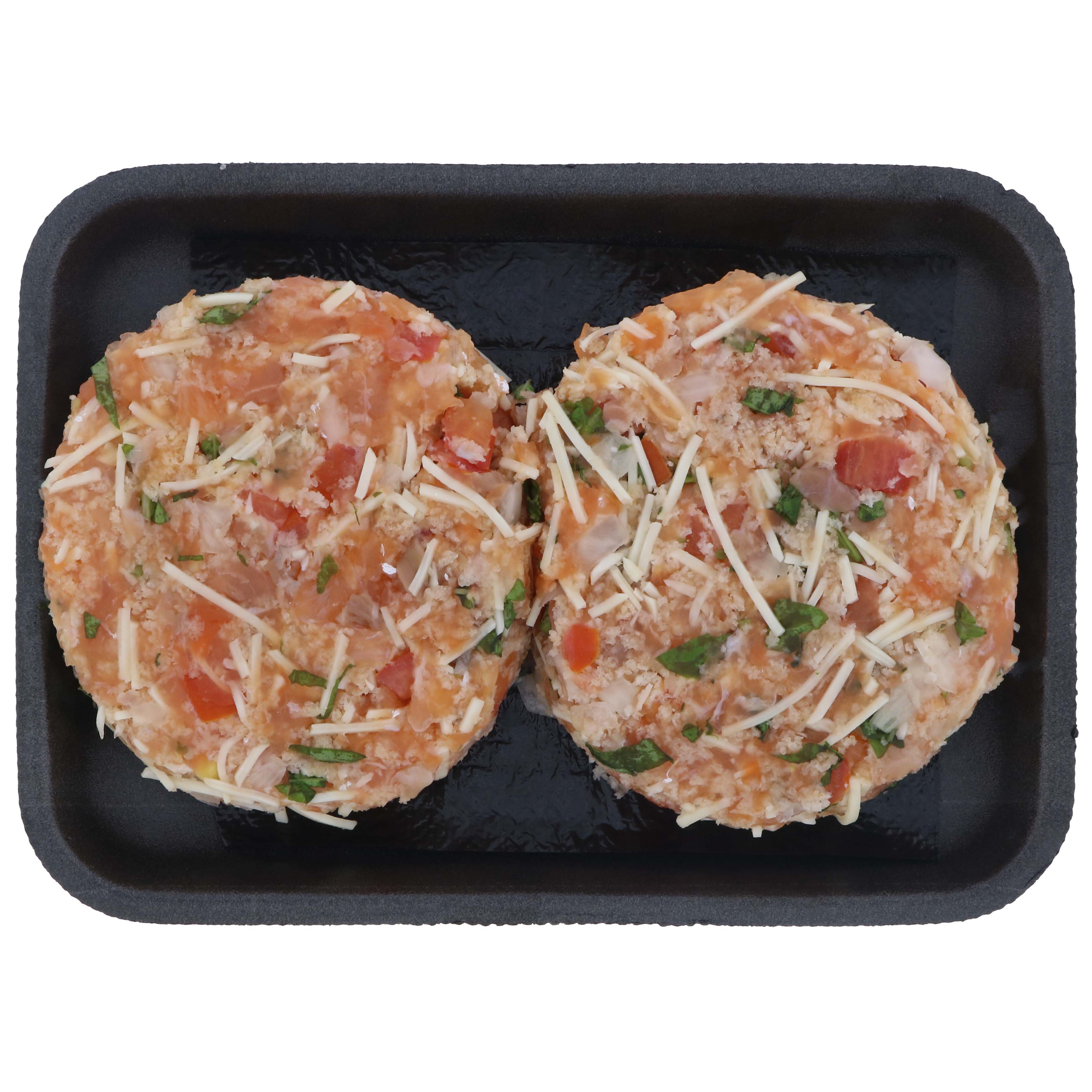 HEB Bruschetta Atlantic Salmon Burgers Shop Fish at HEB