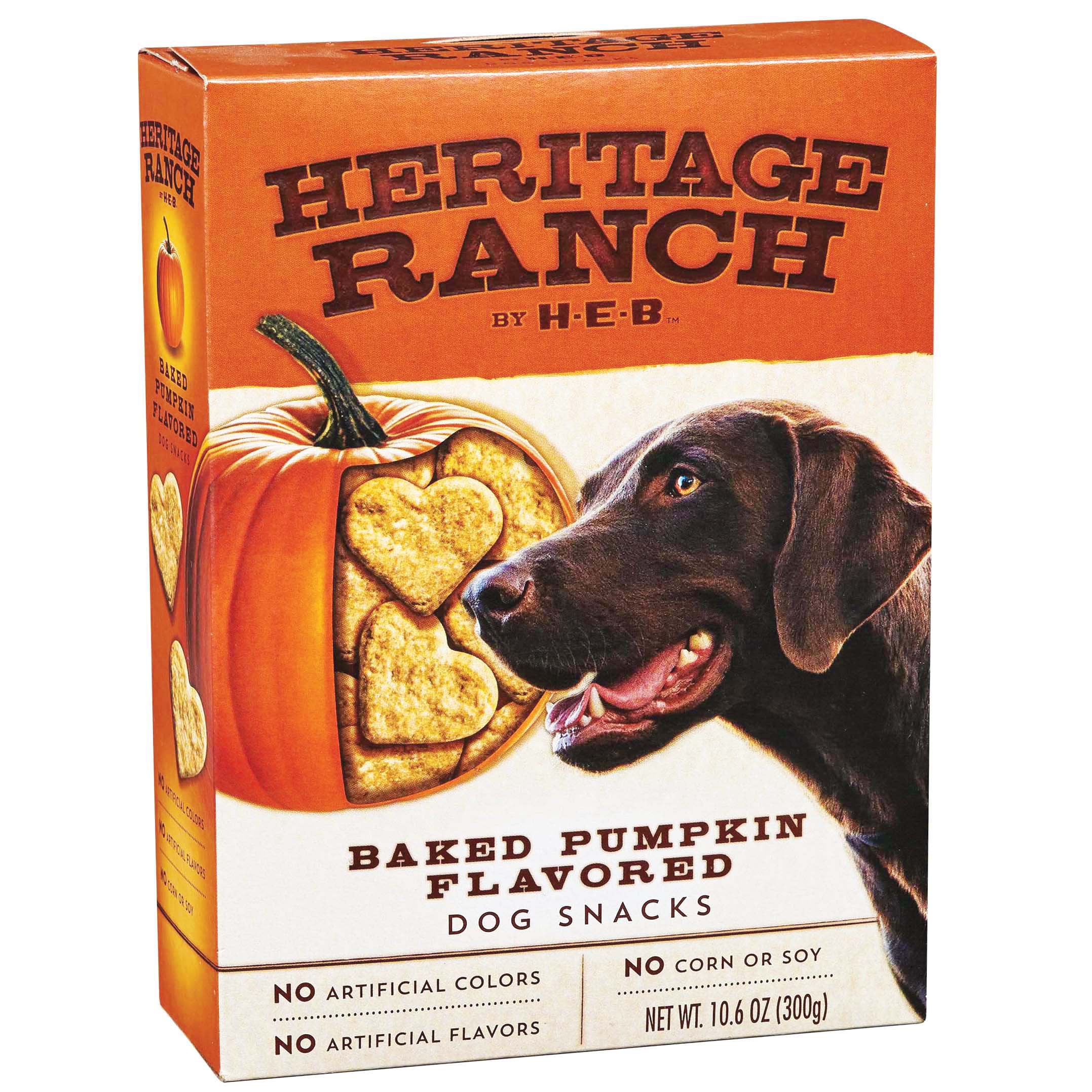 Heritage Ranch by HEB Baked Pumpkin Dog Treats Shop Biscuits at HEB