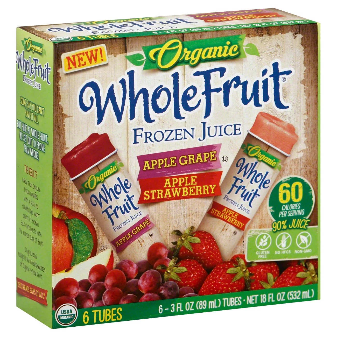 Whole Fruit Organic Juice Tubes Shop Bars & Pops at HEB
