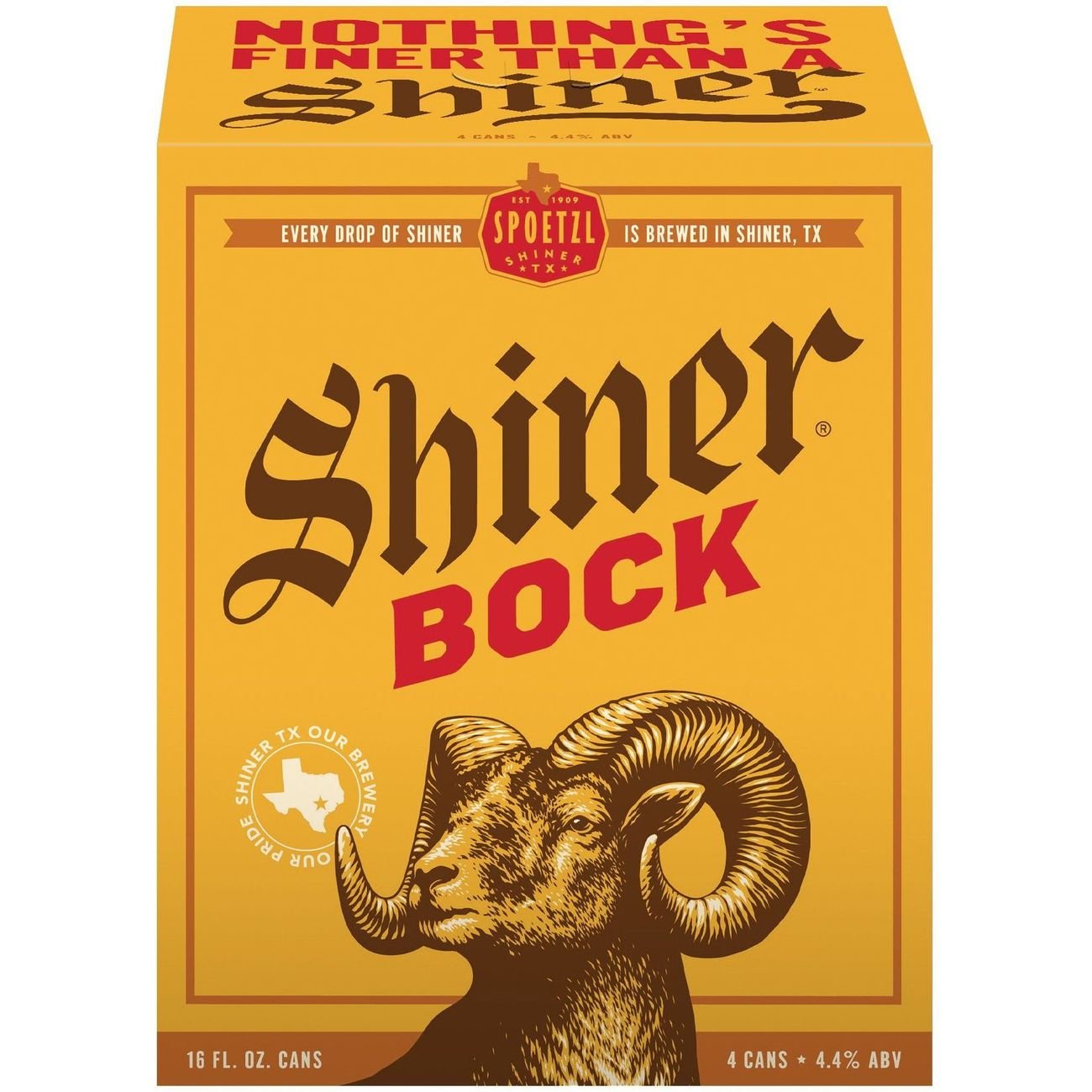 Shiner Big Bock Tallboy Beer 16 oz Cans Shop Beer & Wine at HEB