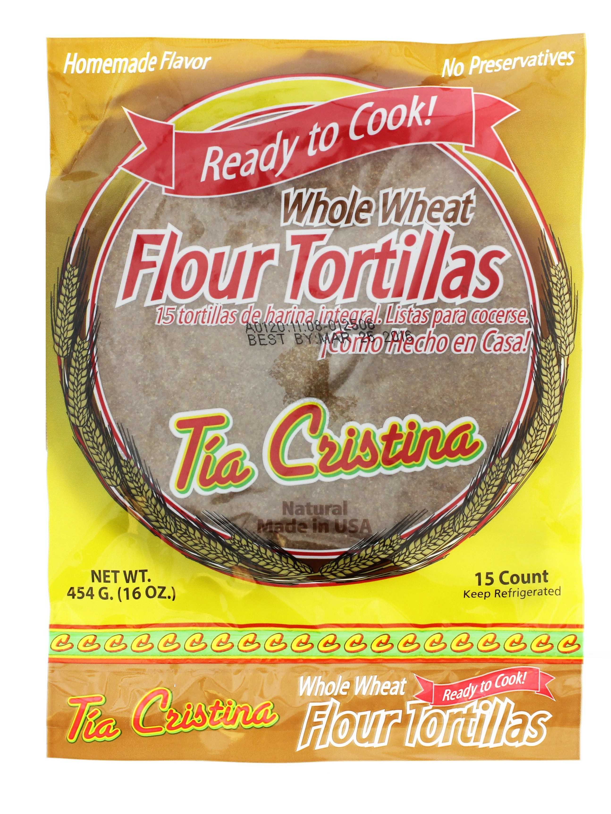 La Tia Cristina Ready to Cook Whole Wheat Flour Tortillas Shop Tortillas at HEB