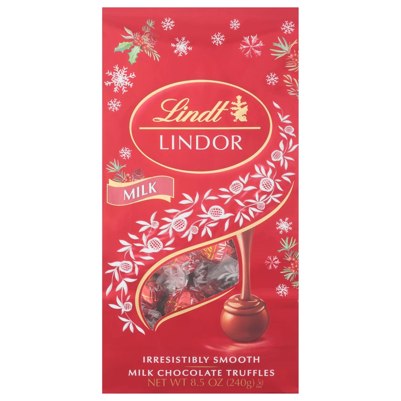 Lindt Holiday Lindor Milk Chocolate Bag Shop Candy at HEB