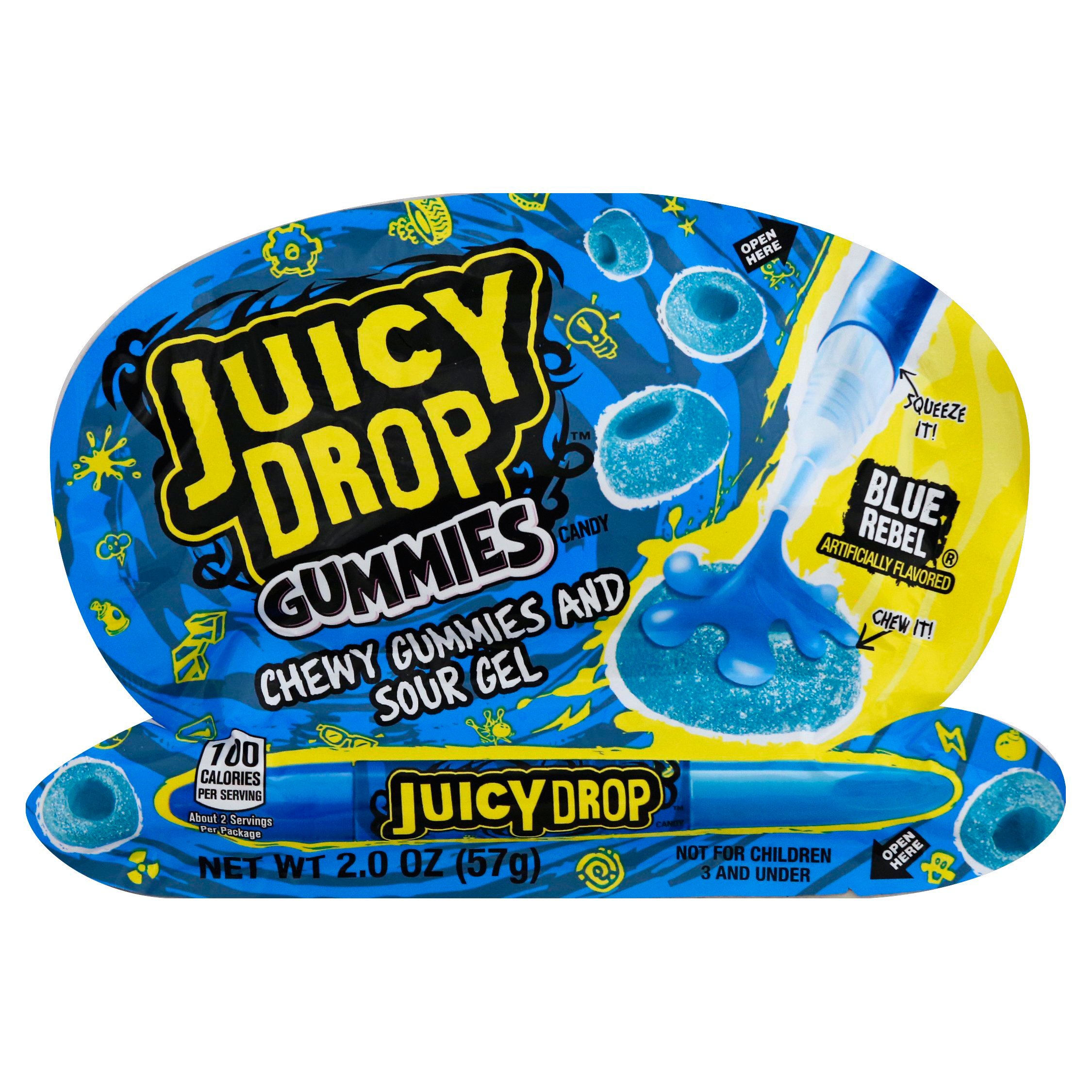 Juicy Drop Chewy Gummies and Sour Gel Candy, Assorted Flavors Shop