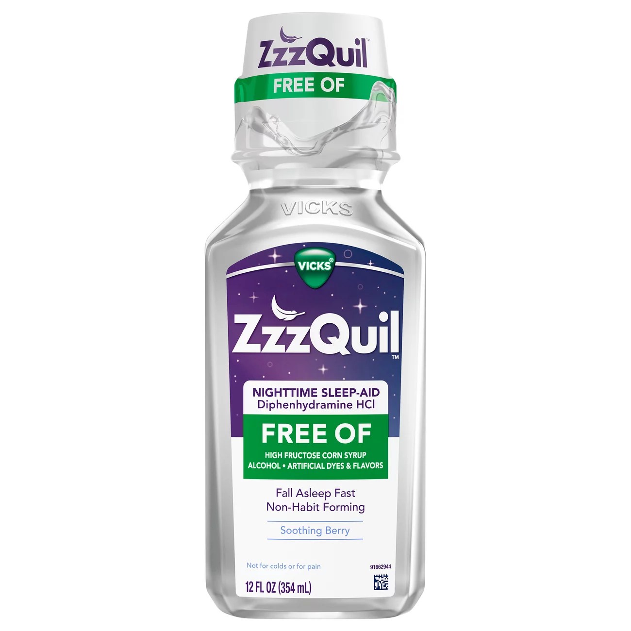 Vicks ZzzQuil Nighttime Sleep Aid Soothing Mango Berry Shop Sleep & Snoring Aids at HEB