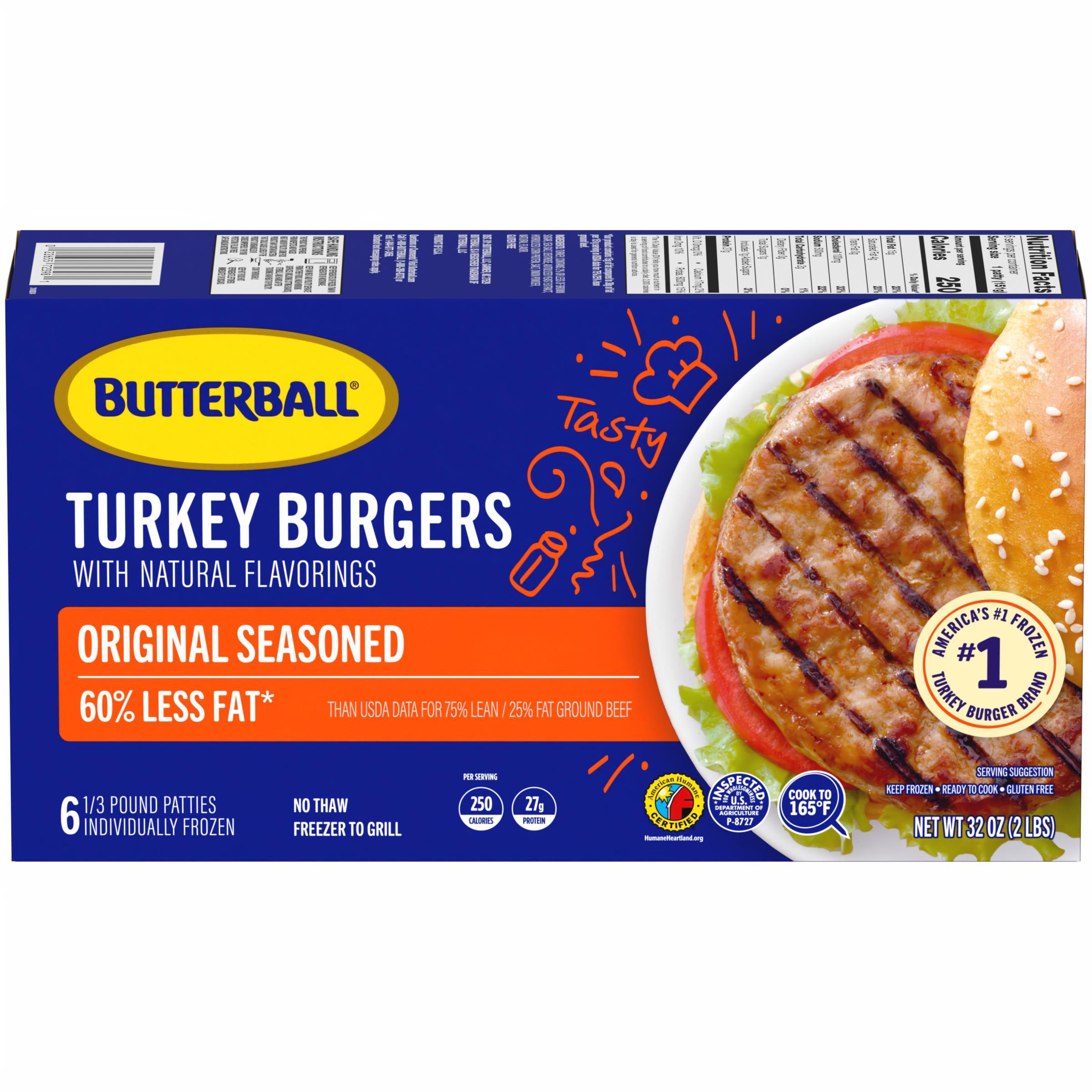 Butterball Everyday Turkey Burgers, Seasoned and Grill Ready Shop