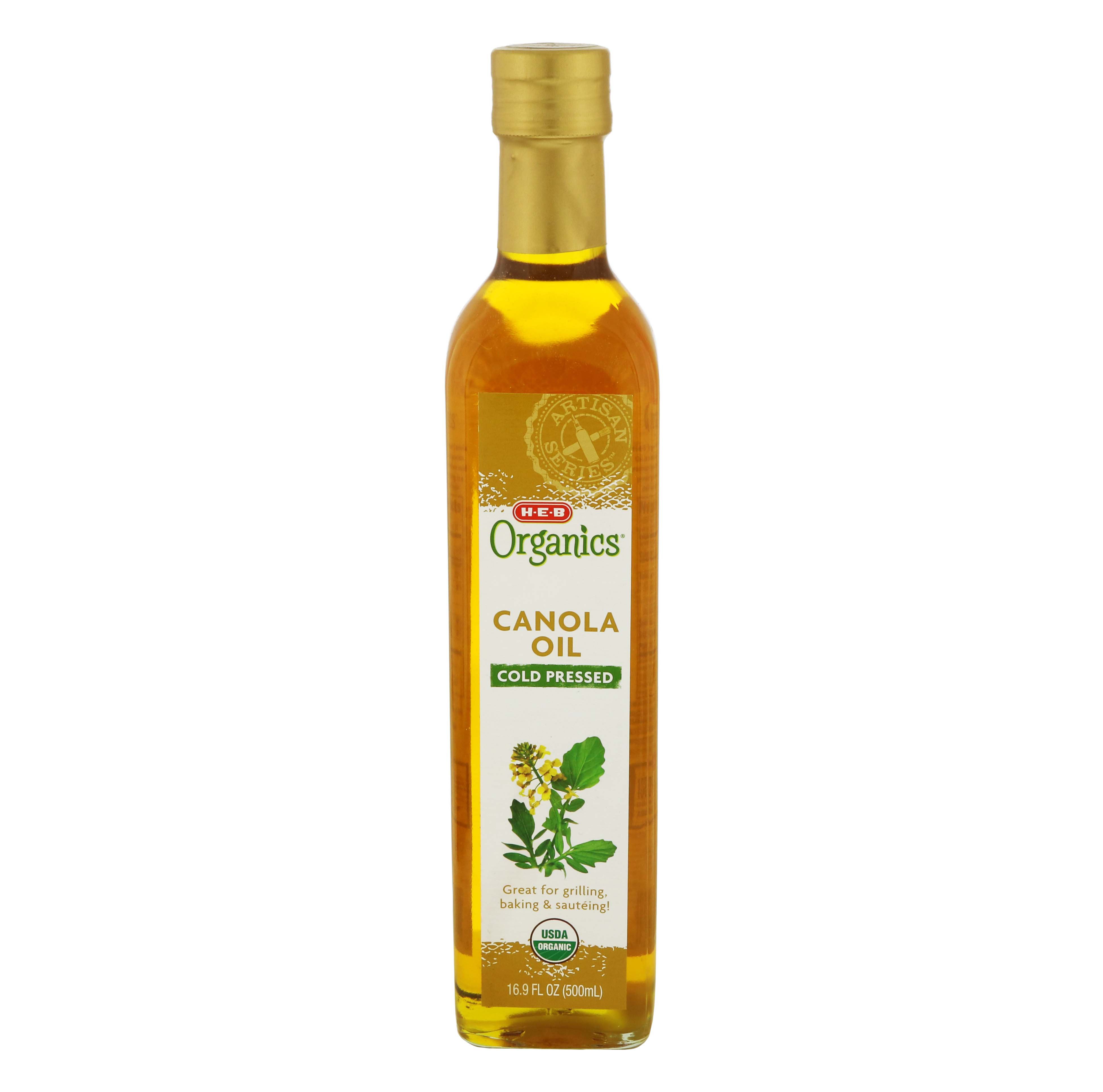 HEB Organics Cold Pressed Canola Oil Shop Oils at HEB