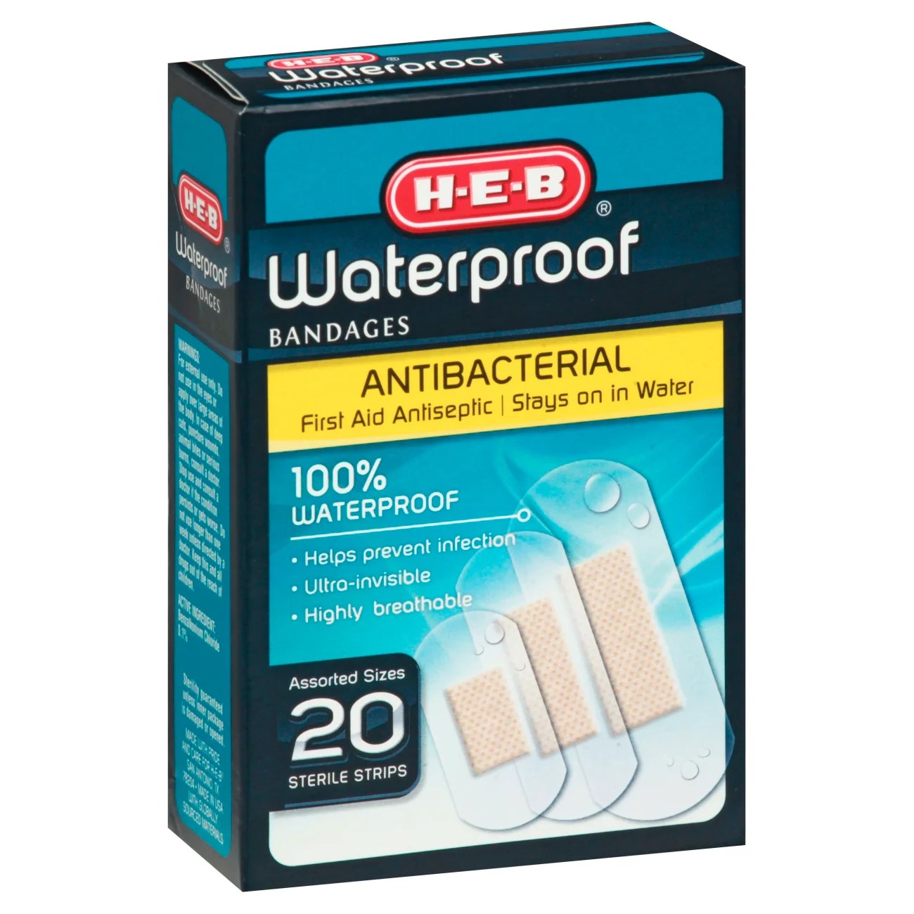 HEB Waterproof Bandages, Assorted Shop Bandages & Gauze at HEB