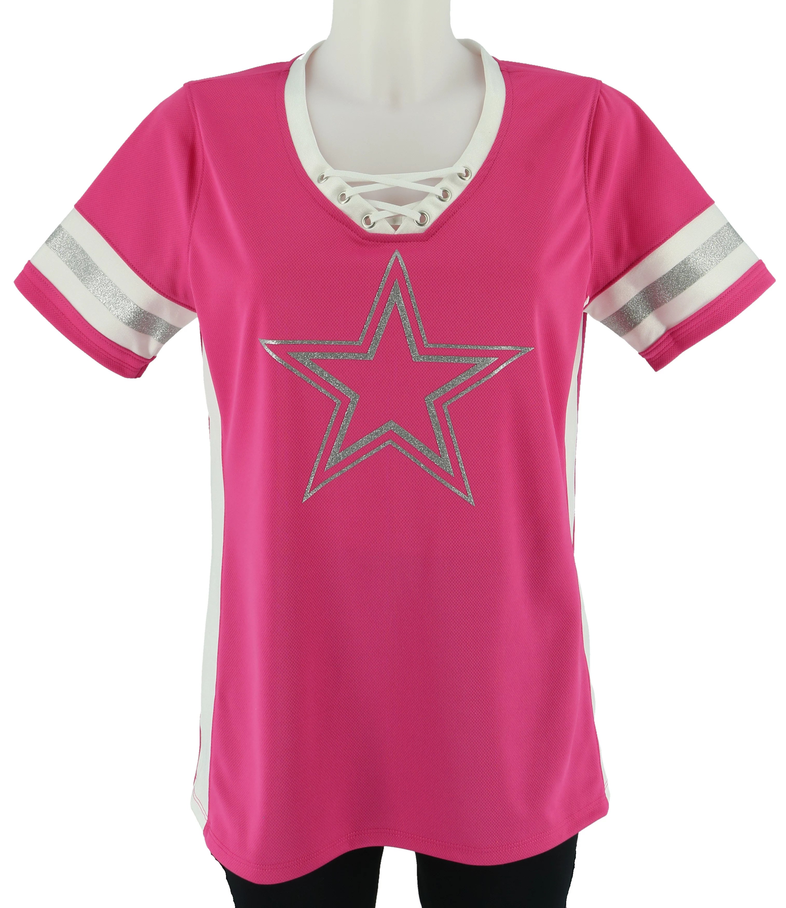 Dallas Cowboys Women's Pink Star Jersey Top Shop Team Apparel at HEB