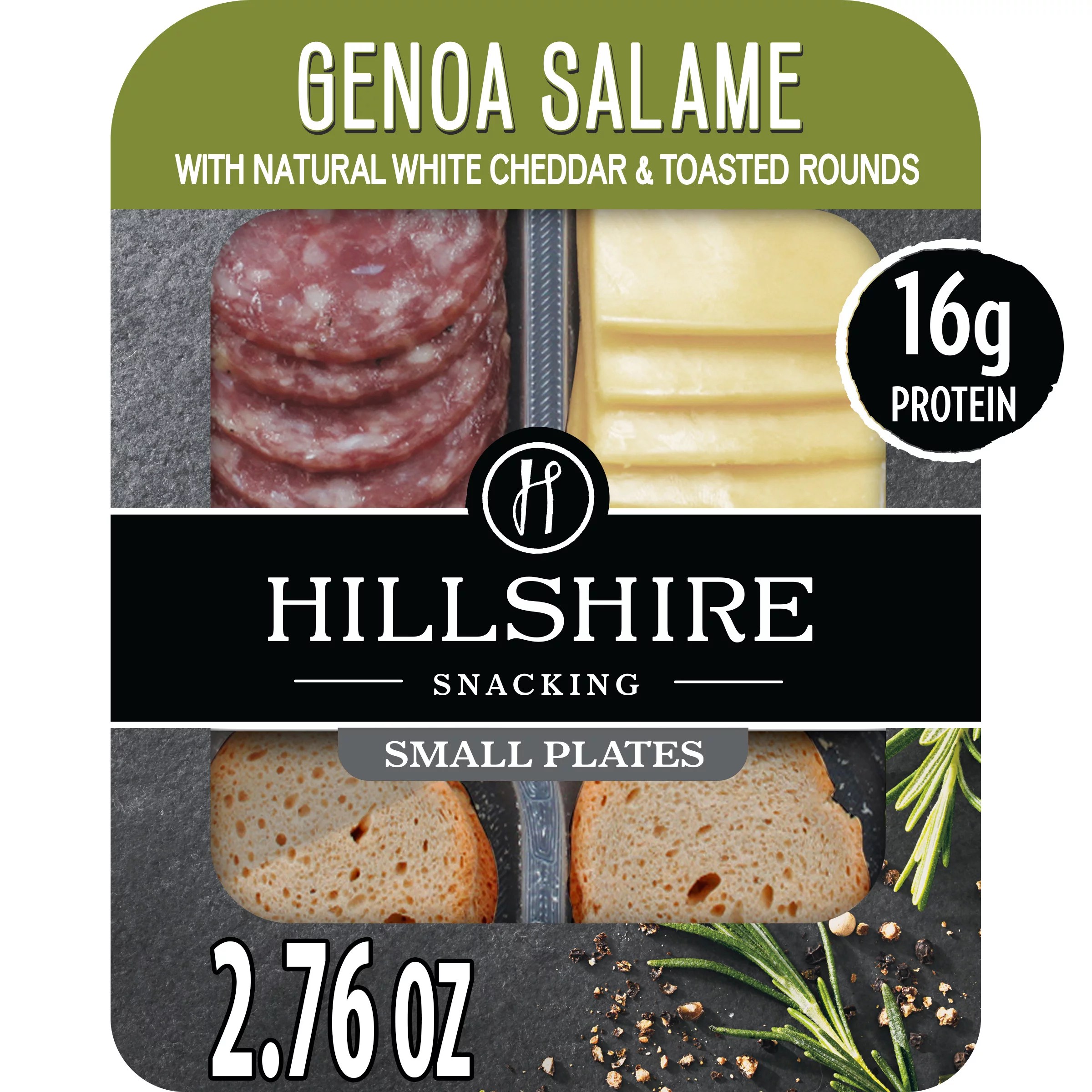 Hillshire Snacking Genoa Salame with White Cheddar Cheese Shop Ready