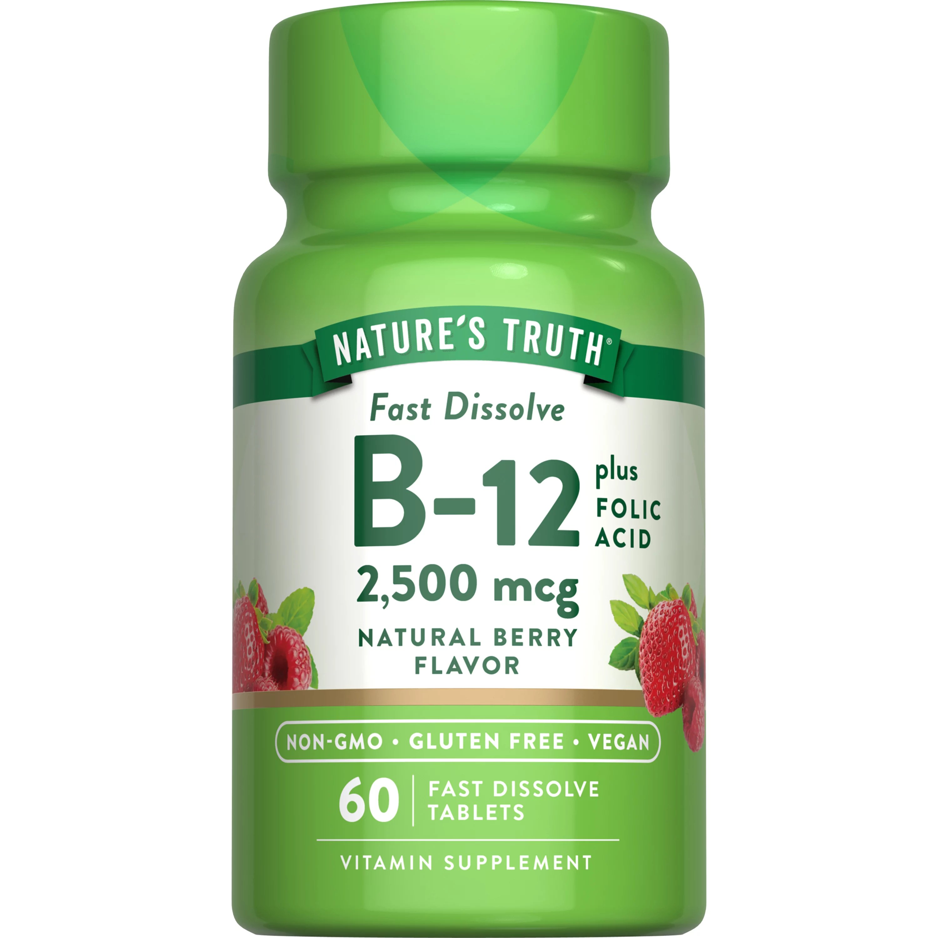 Nature's Truth Vitamin B12 2,500 mcg plus Folic Acid Shop Vitamins