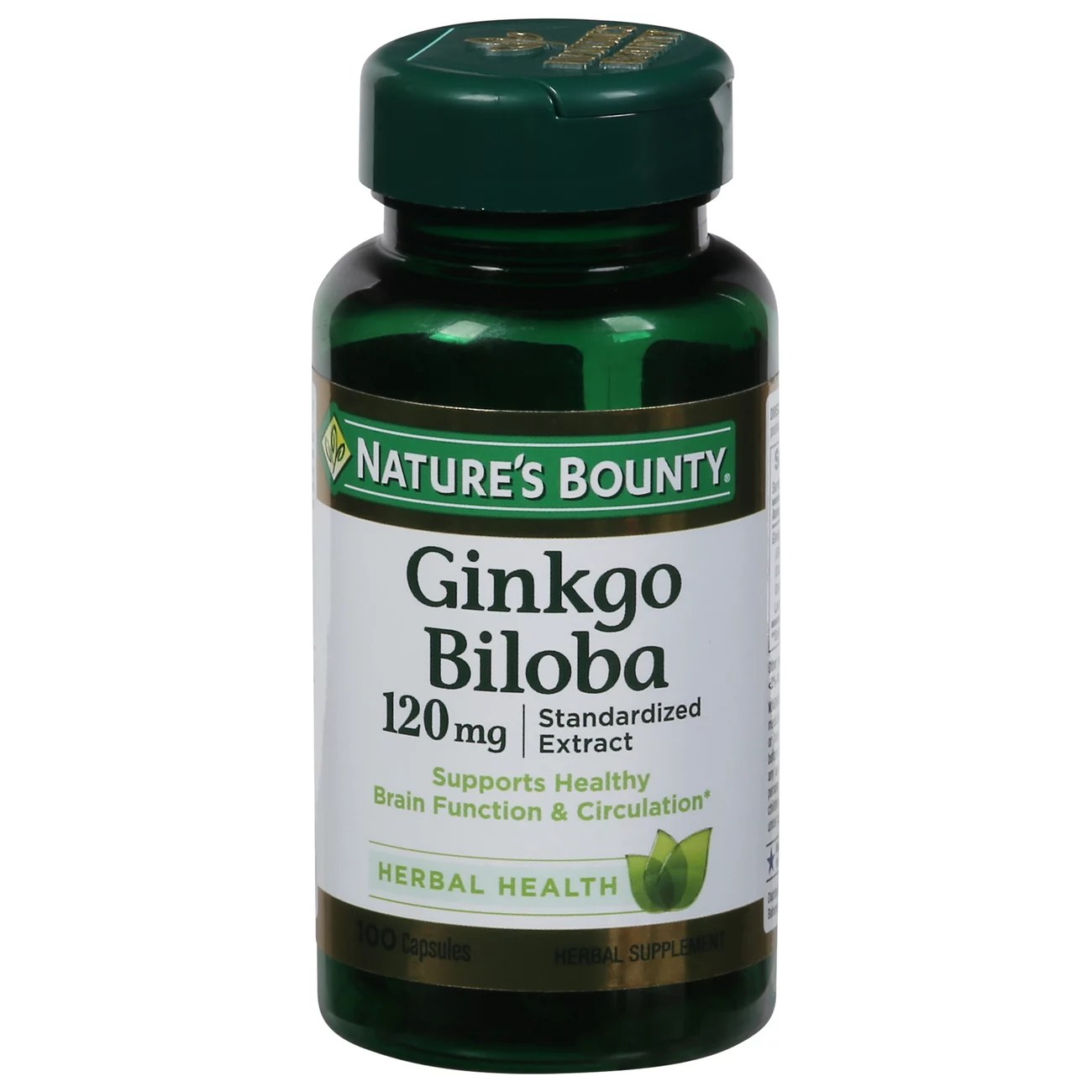 Nature's Bounty Ginkgo Biloba Standardized Extract 120 mg Capsules