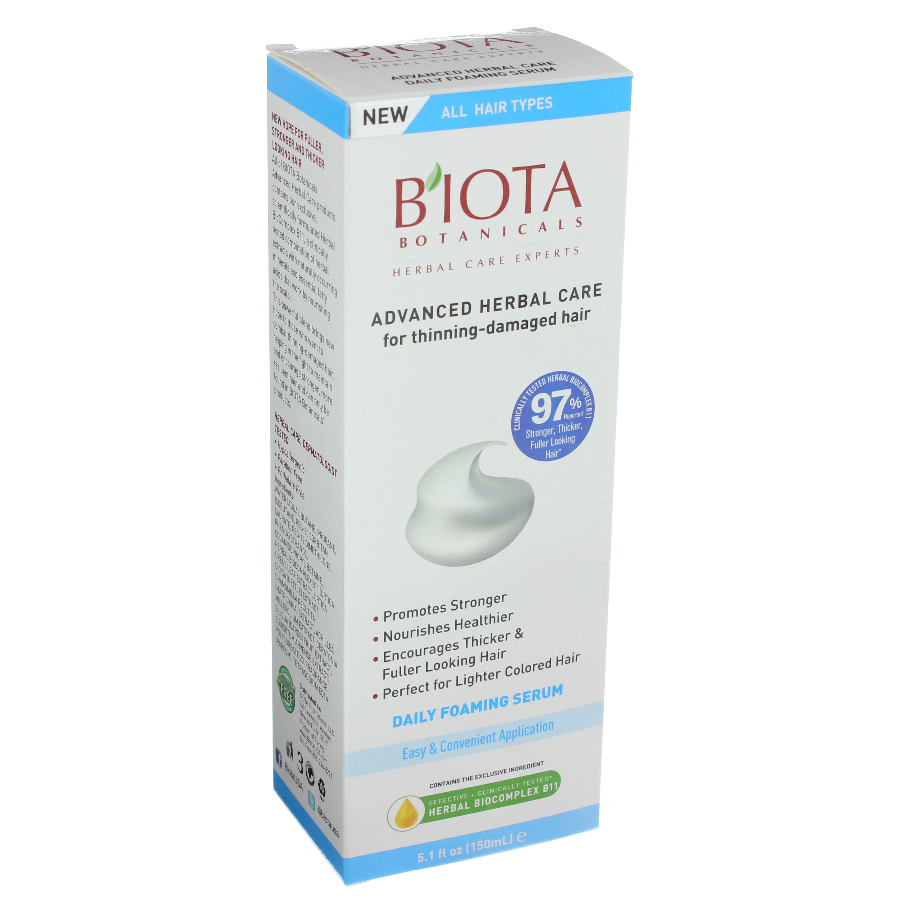 Biota Botanicals Advanced Herbal Care Foaming Serum for Thinning