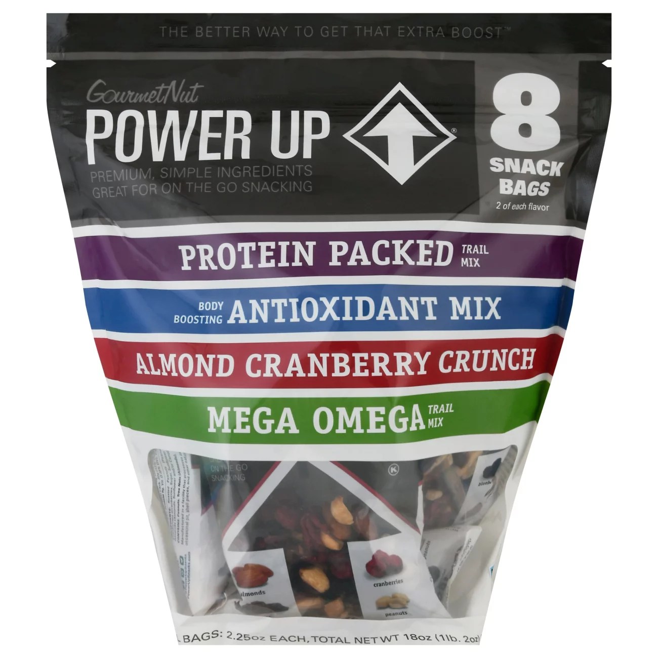Gourmet Nut Power Up Trail Mix Variety Pack Shop Snacks & Candy at HEB