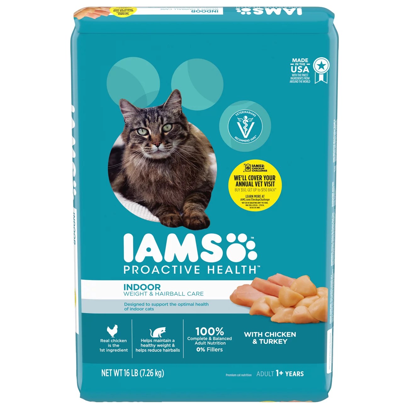 Iams Proactive Health Indoor Weight Hairball Care Dry Cat