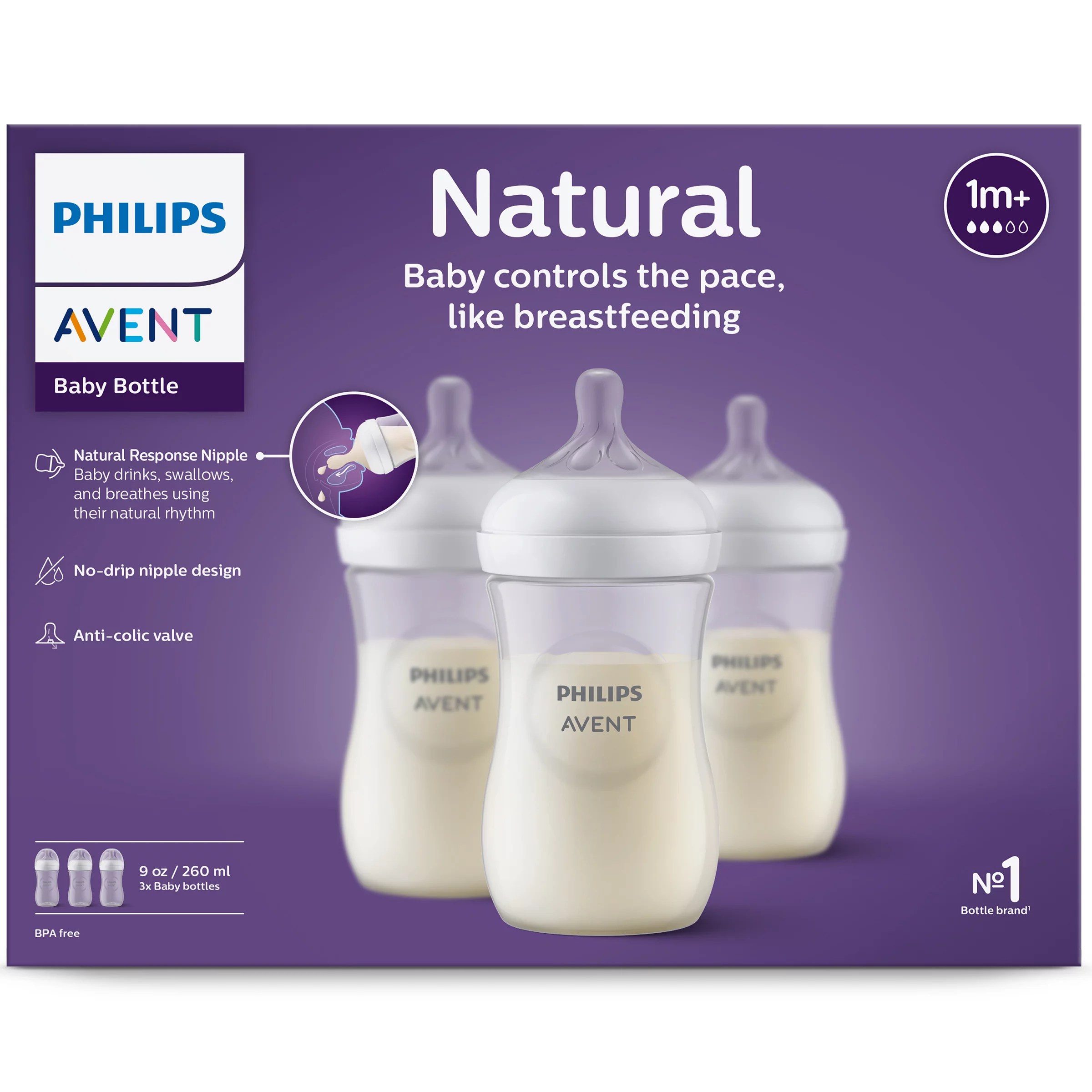 Avent Natural 9 oz Bottles Shop Bottles at HEB