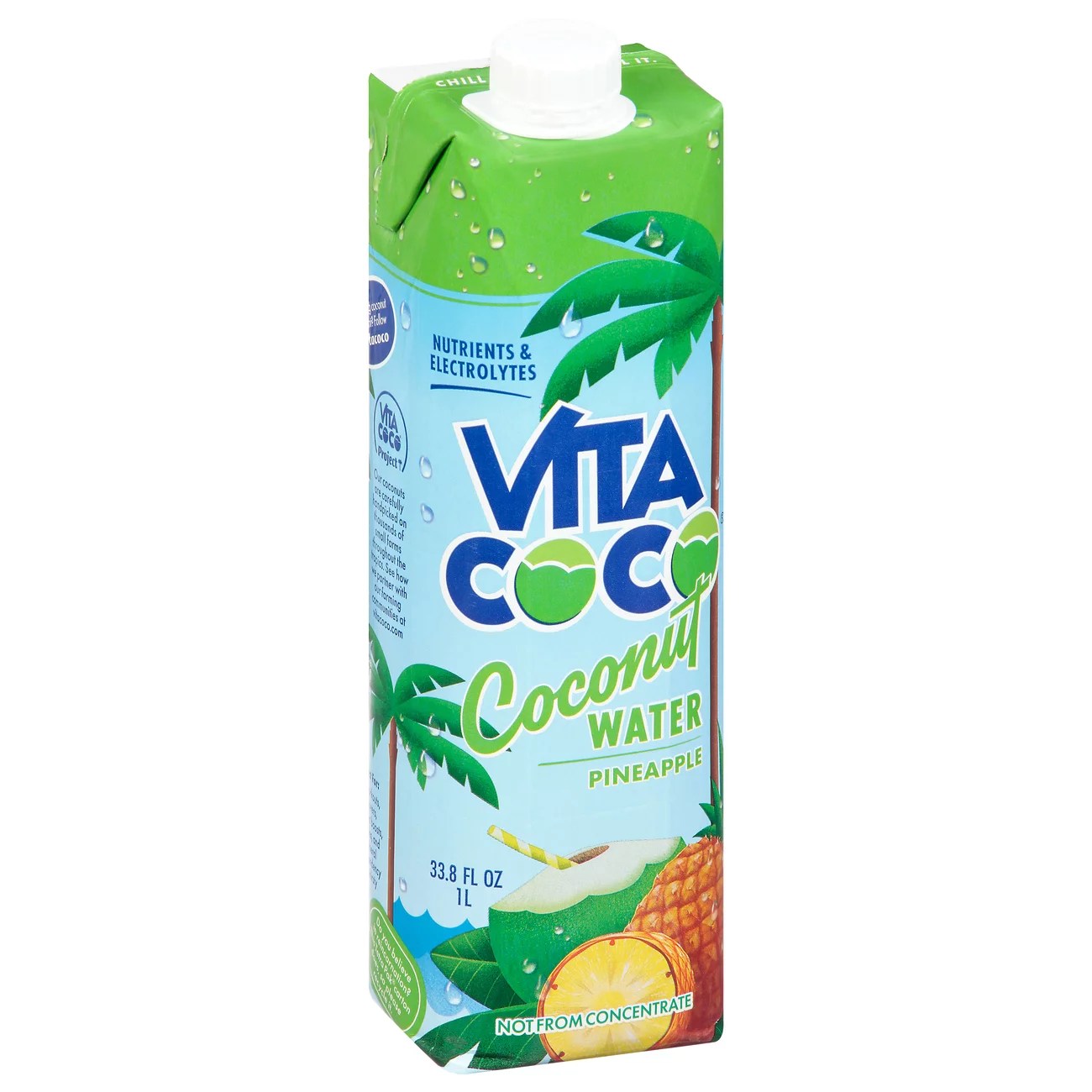 Vita Coco Pure Coconut Water With Pineapple Shop Coconut Water at HEB