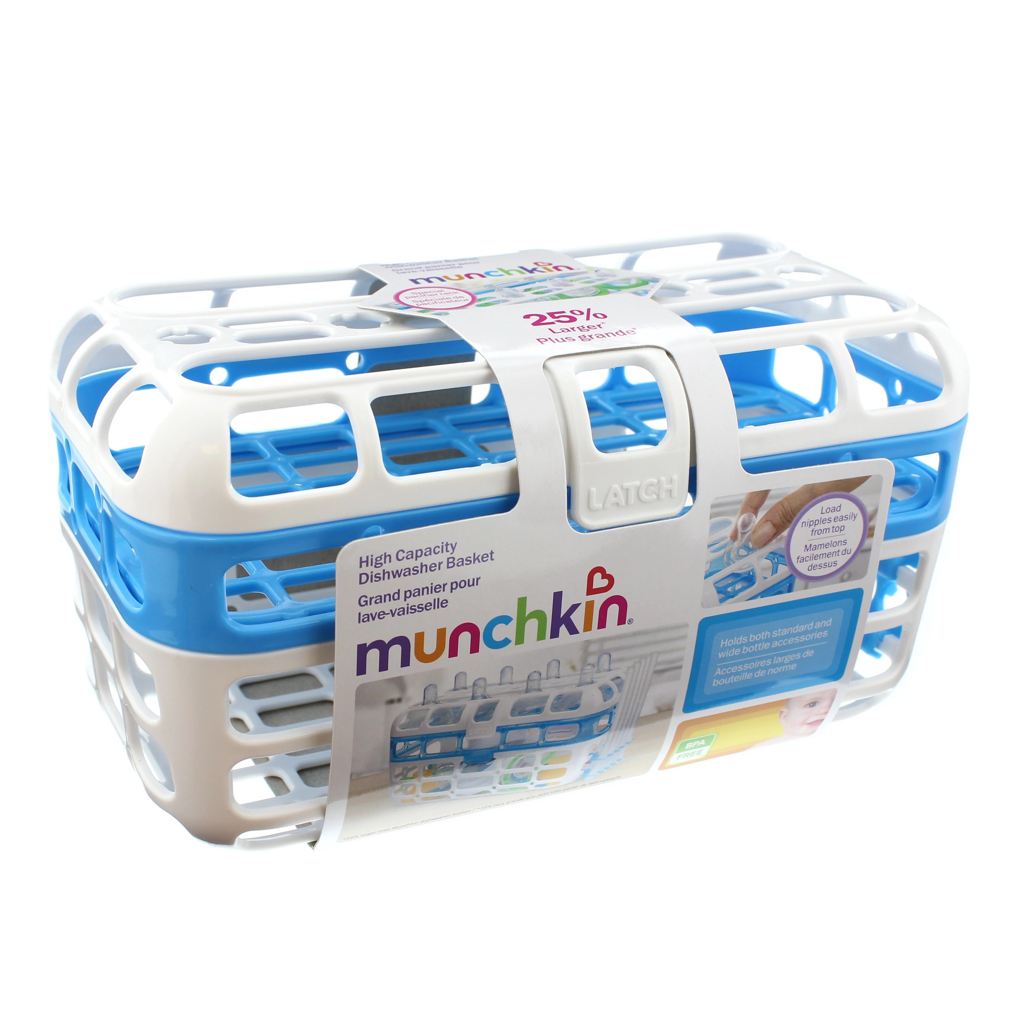Munchkin High Capacity Dishwasher Basket, Assorted Colors Shop